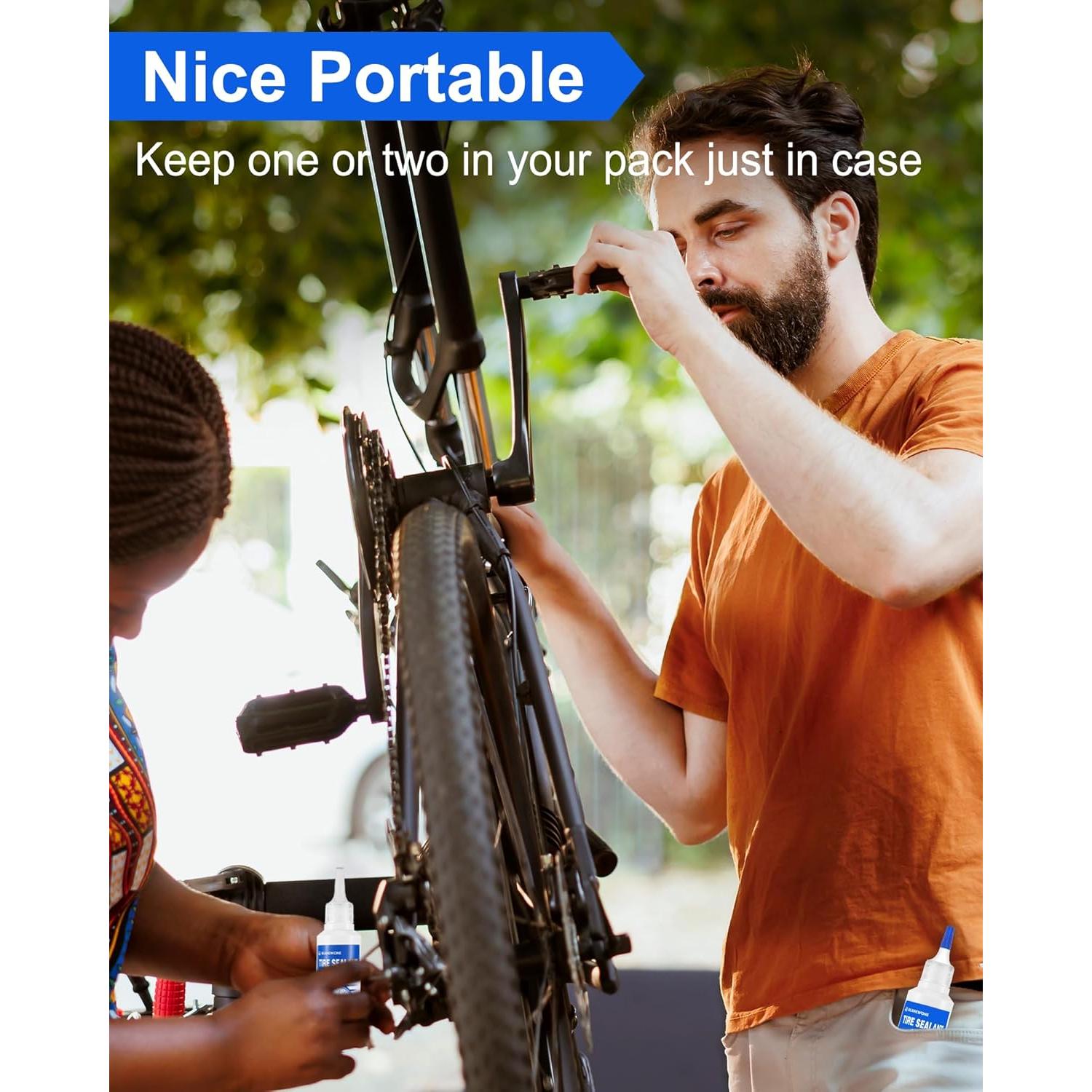 Sellador de Neumáticos Tubeless Beanewone 3x60ml para MTB