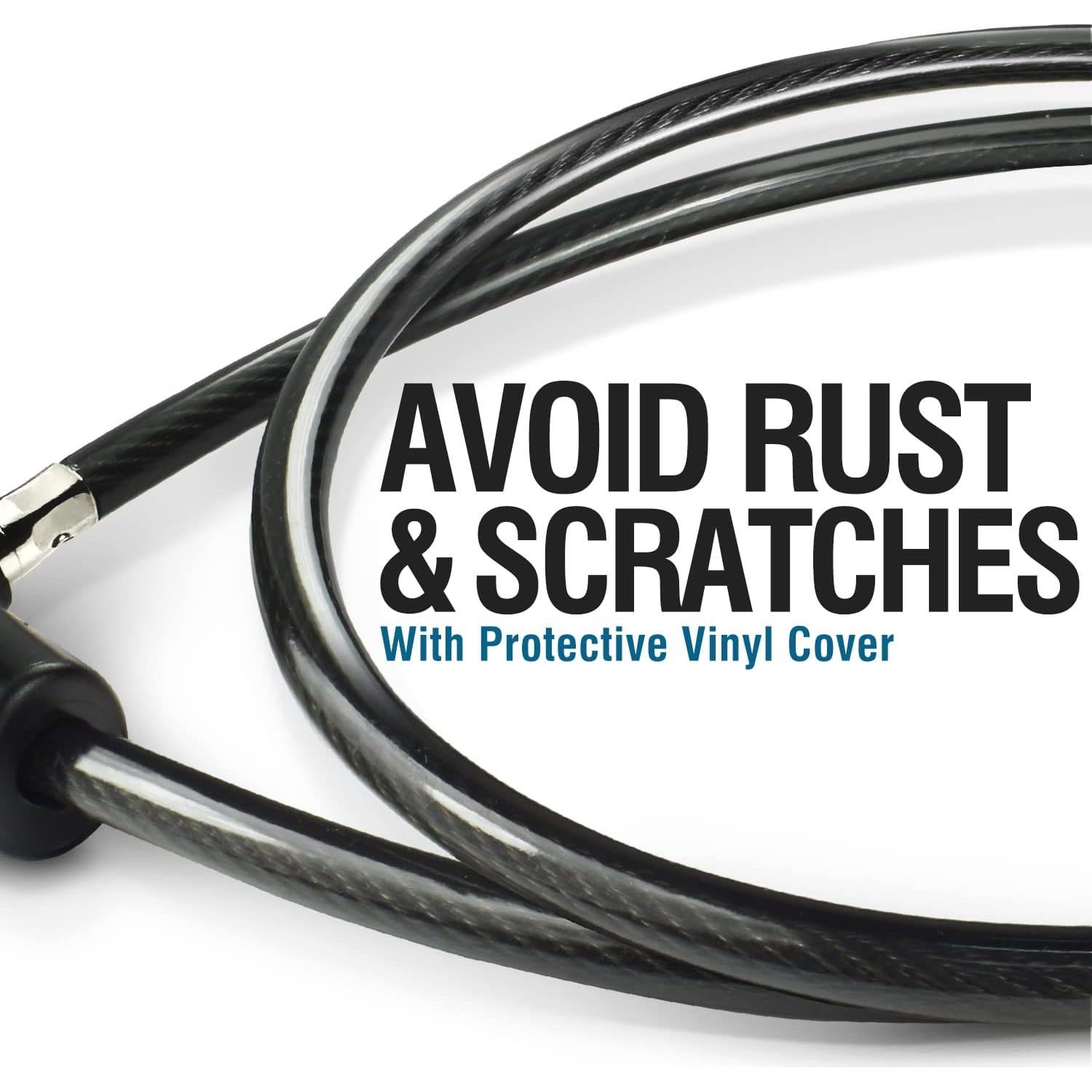 Candado de Cable MARQUE 2.13m con Llave - Seguridad Bicicleta