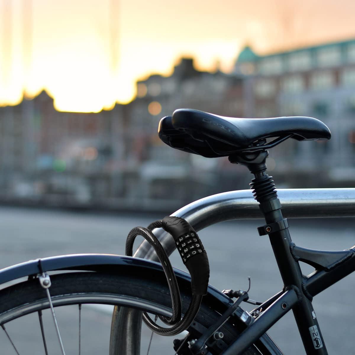 Candado de bicicleta Revelook 4 dígitos 90 cm antirrobo