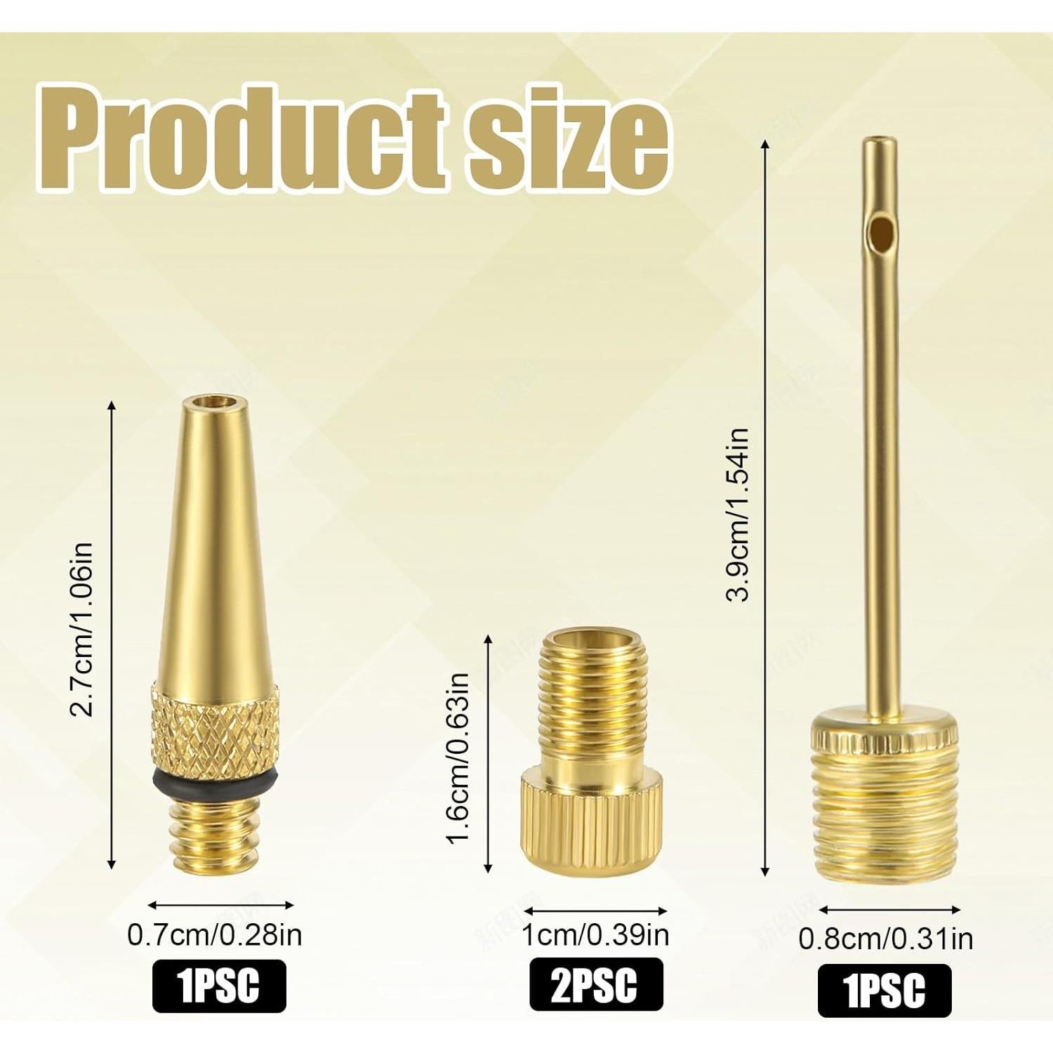 Juego de Adaptadores de Válvula de Bicicleta NQEUEPN 4 Piezas