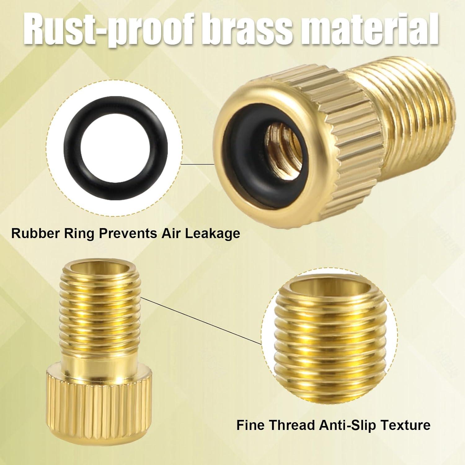 Juego de Adaptadores de Válvula de Bicicleta NQEUEPN 4 Piezas