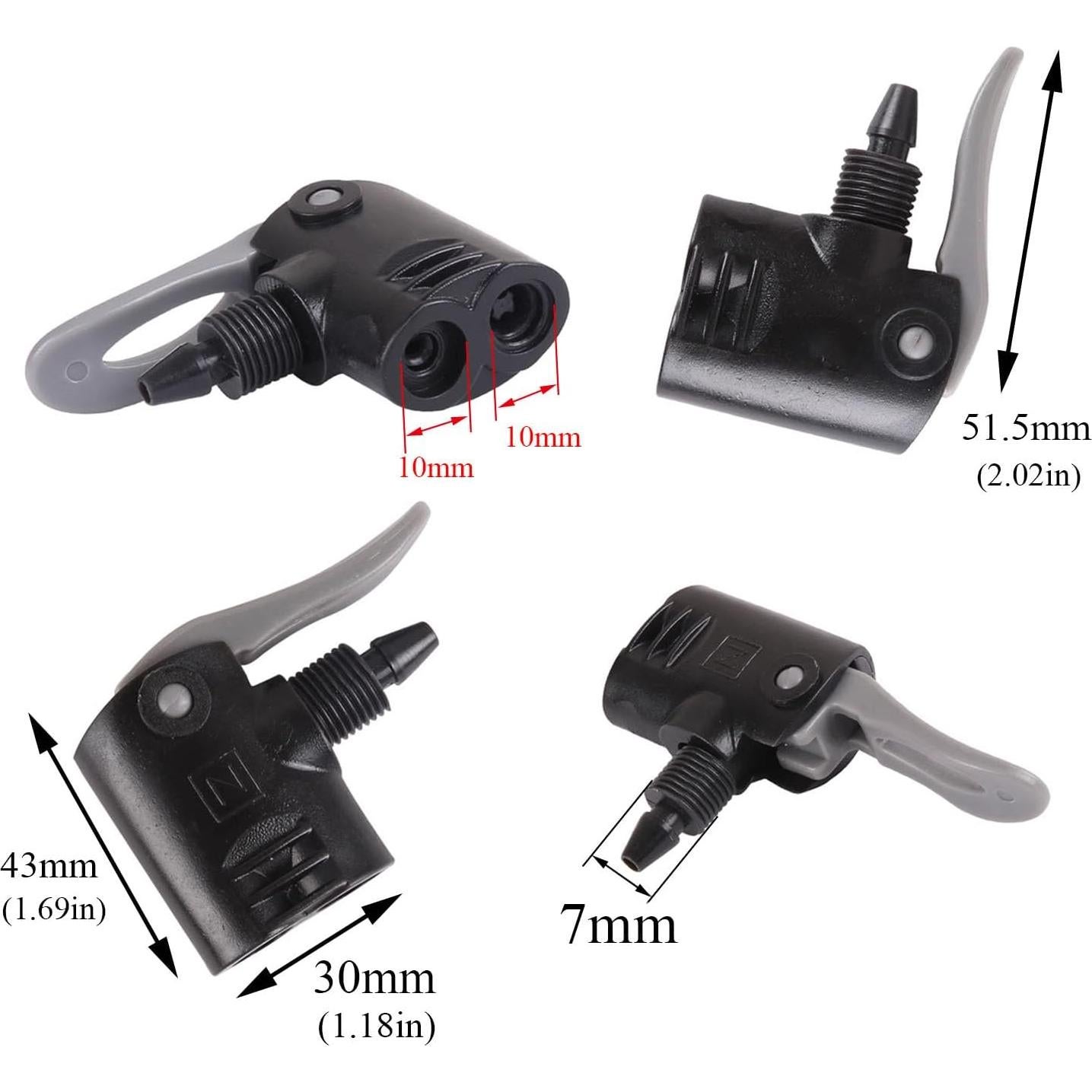 Adaptador de Válvula de Bomba de Bicicleta Meuey Lyot 2PCS