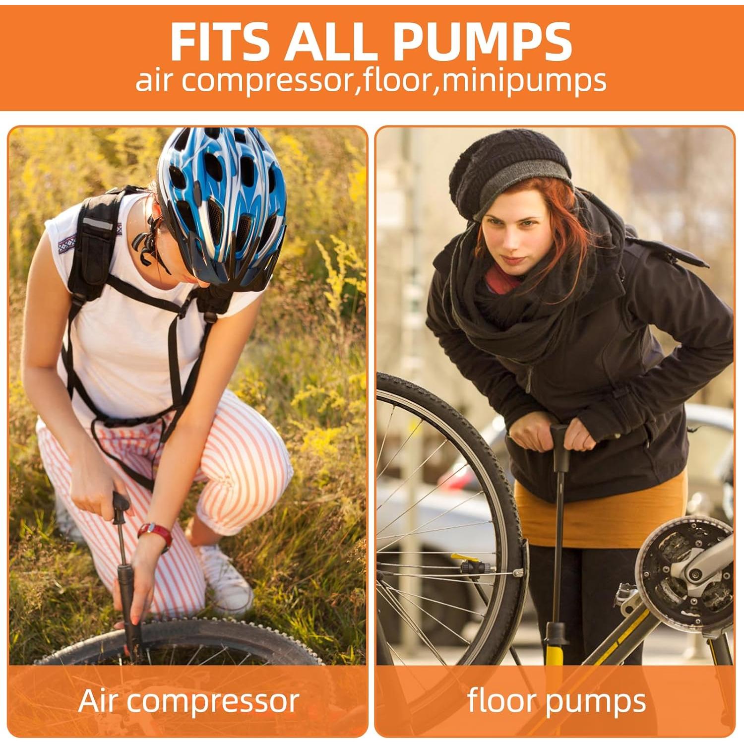 Kit de Adaptadores de Válvula Presta Schrader Gionfe 25PCS