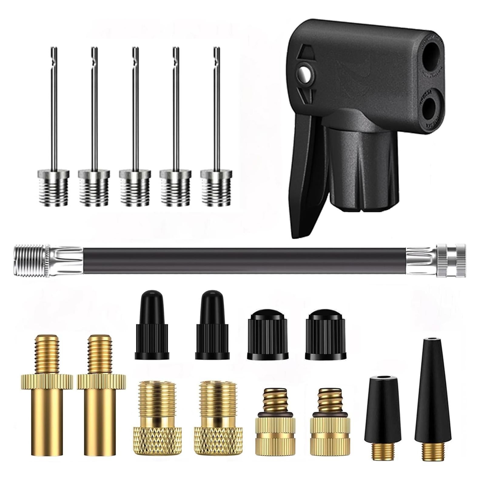 Adaptador de Válvula de Bicicleta CANDPOT 19 Piezas Inflación