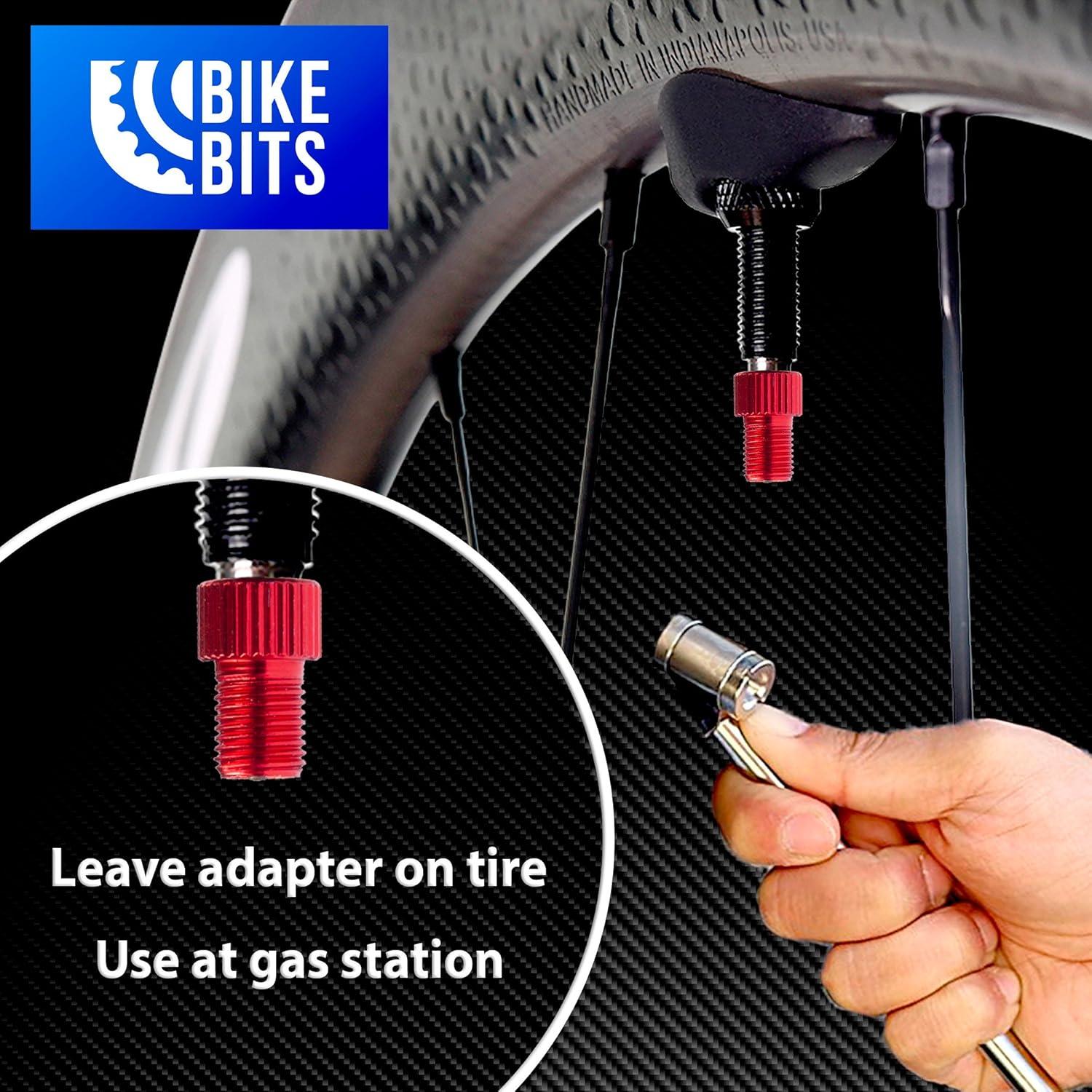 Adaptador Válvula Presta a Schrader Bike Bits - Paquete de 5