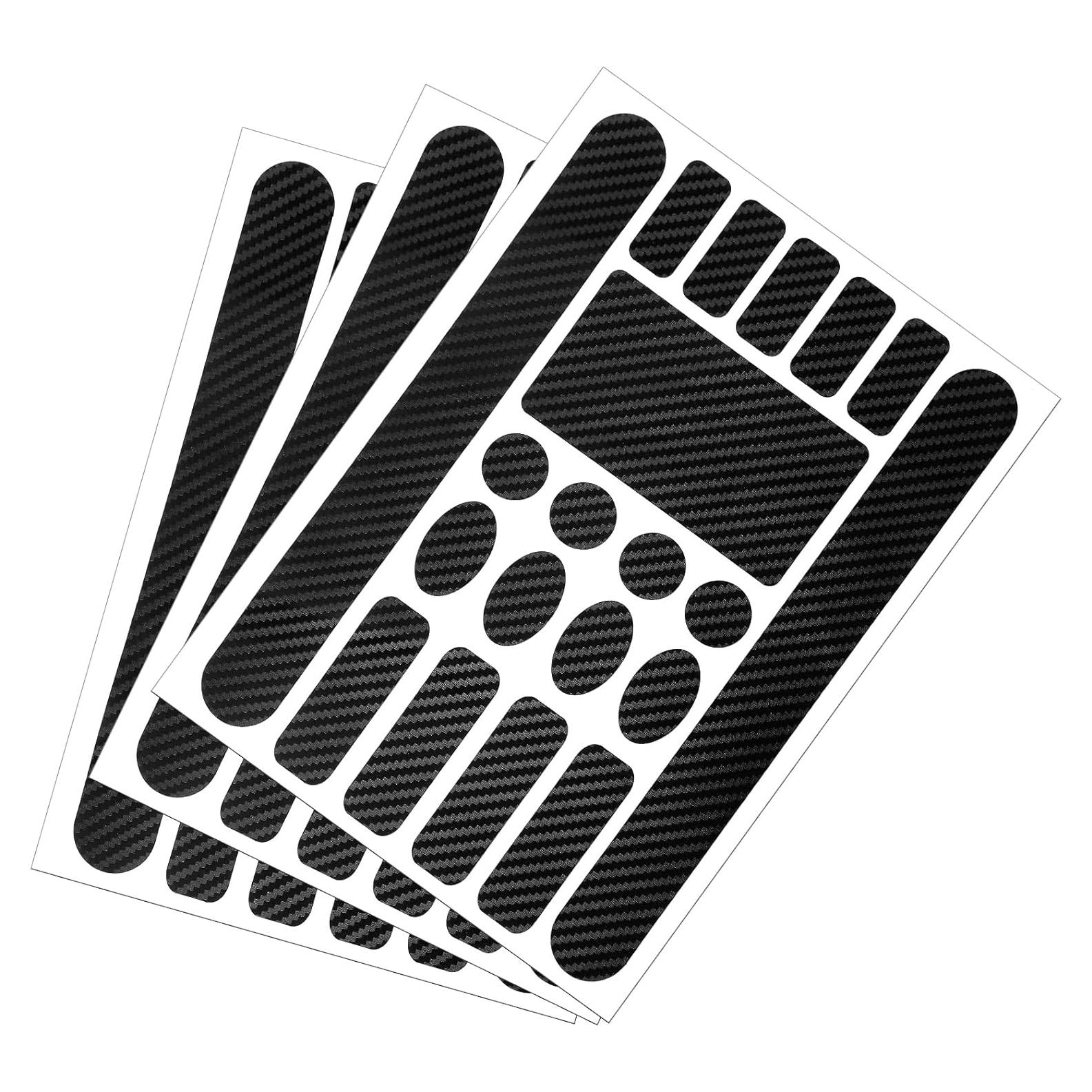 Amabro Protector de Cadena de Bicicleta Decal 3 PCS PVC Negro