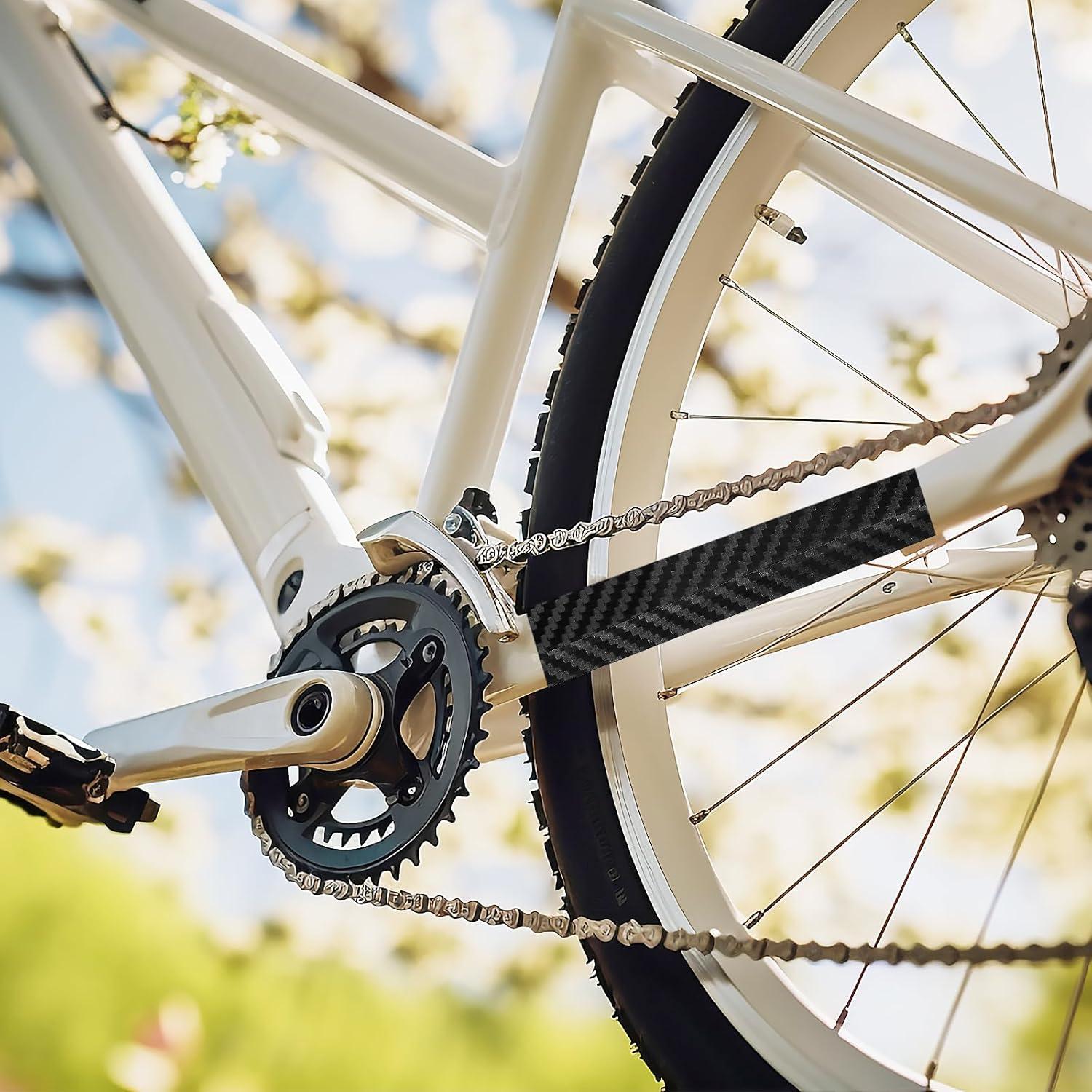 Amabro Protector de Cadena de Bicicleta Decal 3 PCS PVC Negro