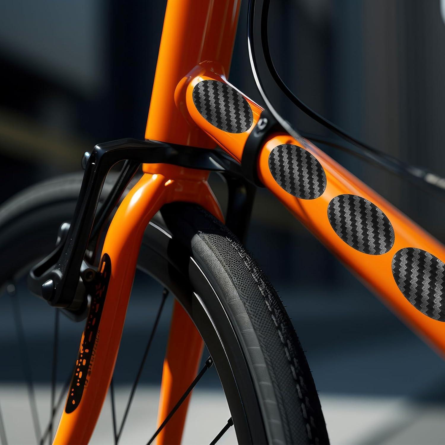 Amabro Protector de Cadena de Bicicleta Decal 3 PCS PVC Negro