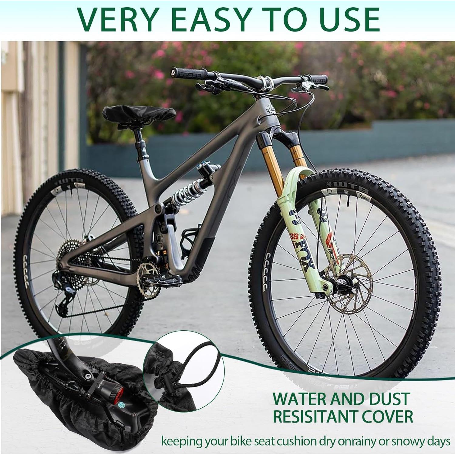 Cojín de Asiento de Bicicleta Impermeable Xonhyicn 10.5x7"