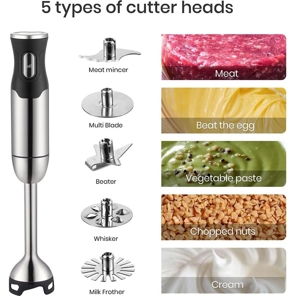 BergHOFF Procesador de Alimentos X5 Pro 1000W 16 Velocidades