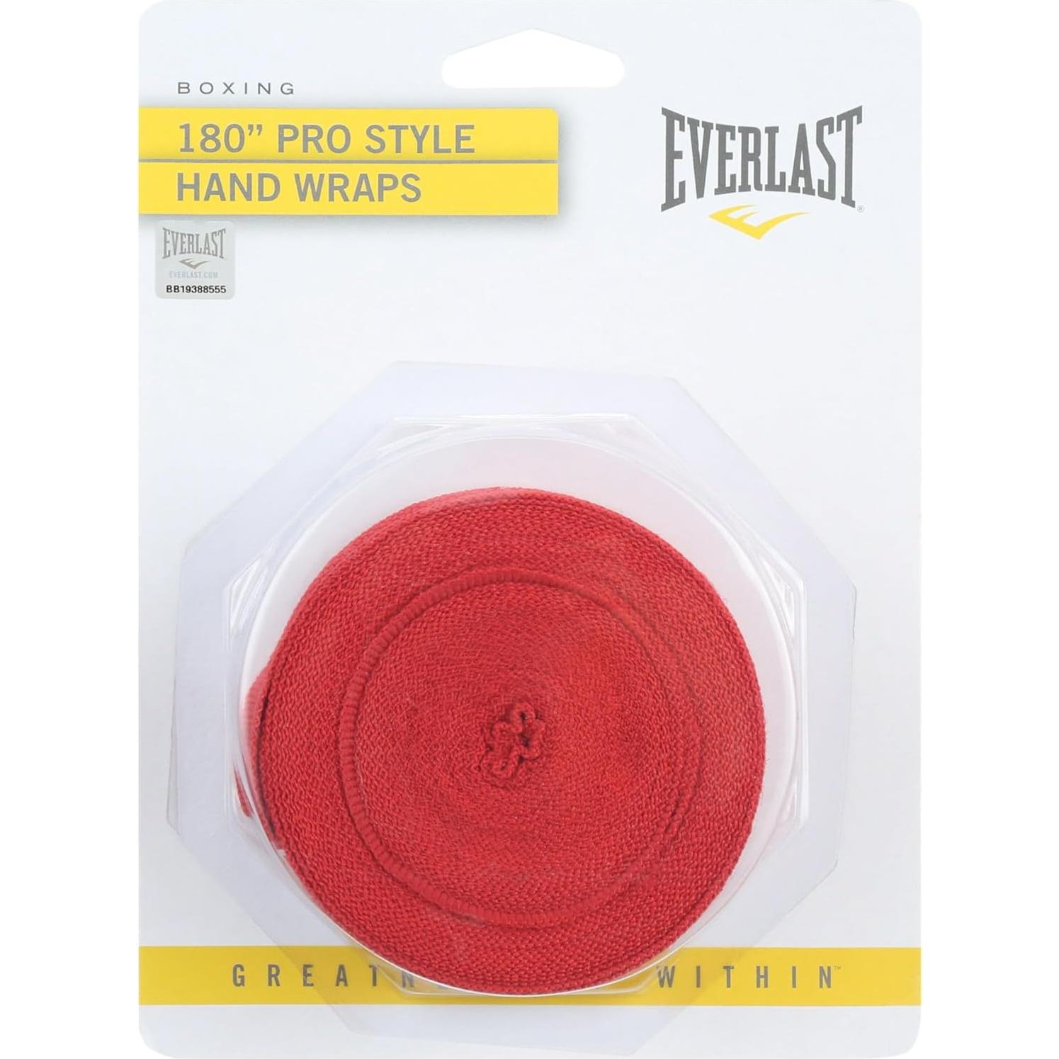 Vendas para Boxeo Everlast 180 cm Rojo - Nylon/Poliéster