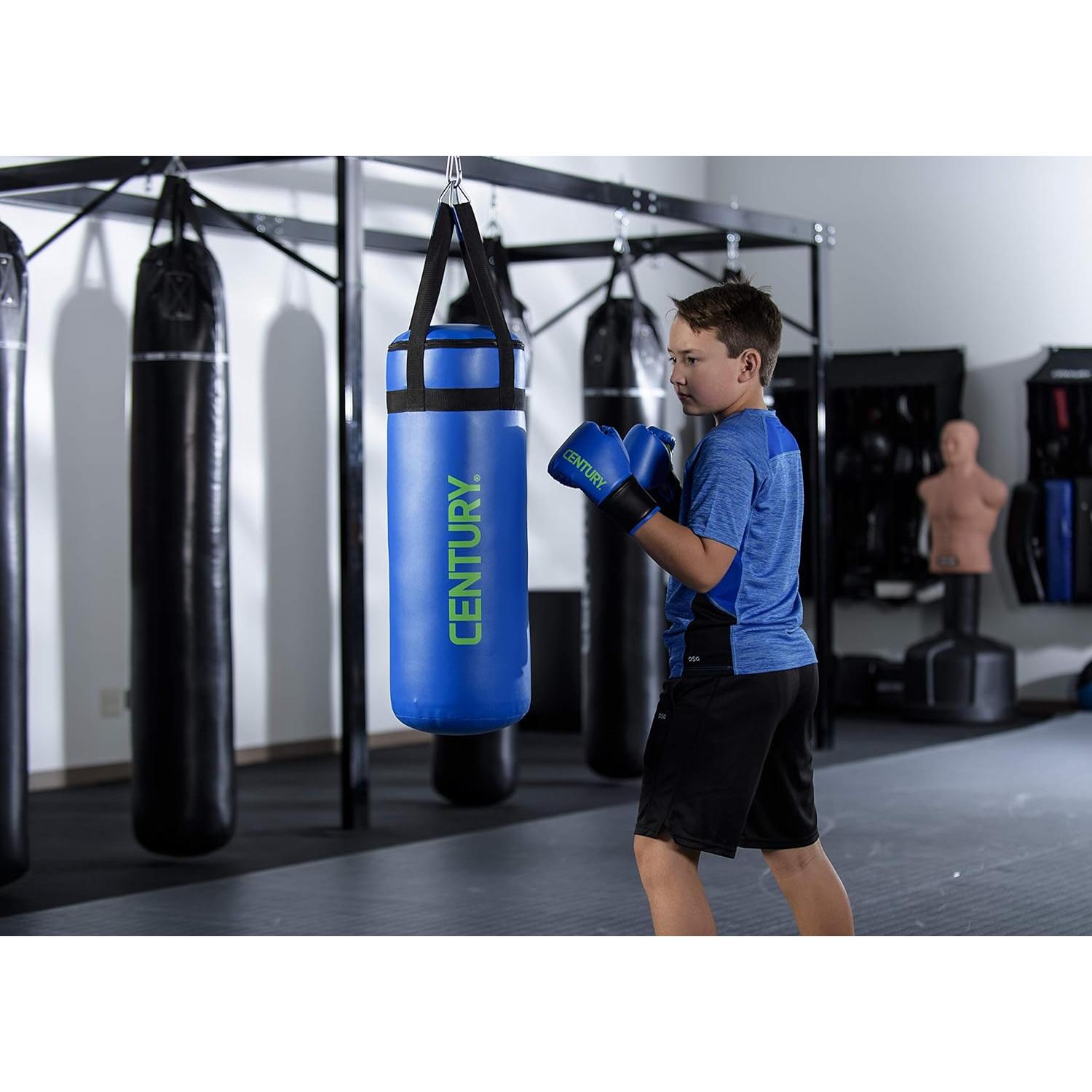 Combo Saco de Boxeo y Guantes Century para Niños 7-10 Años