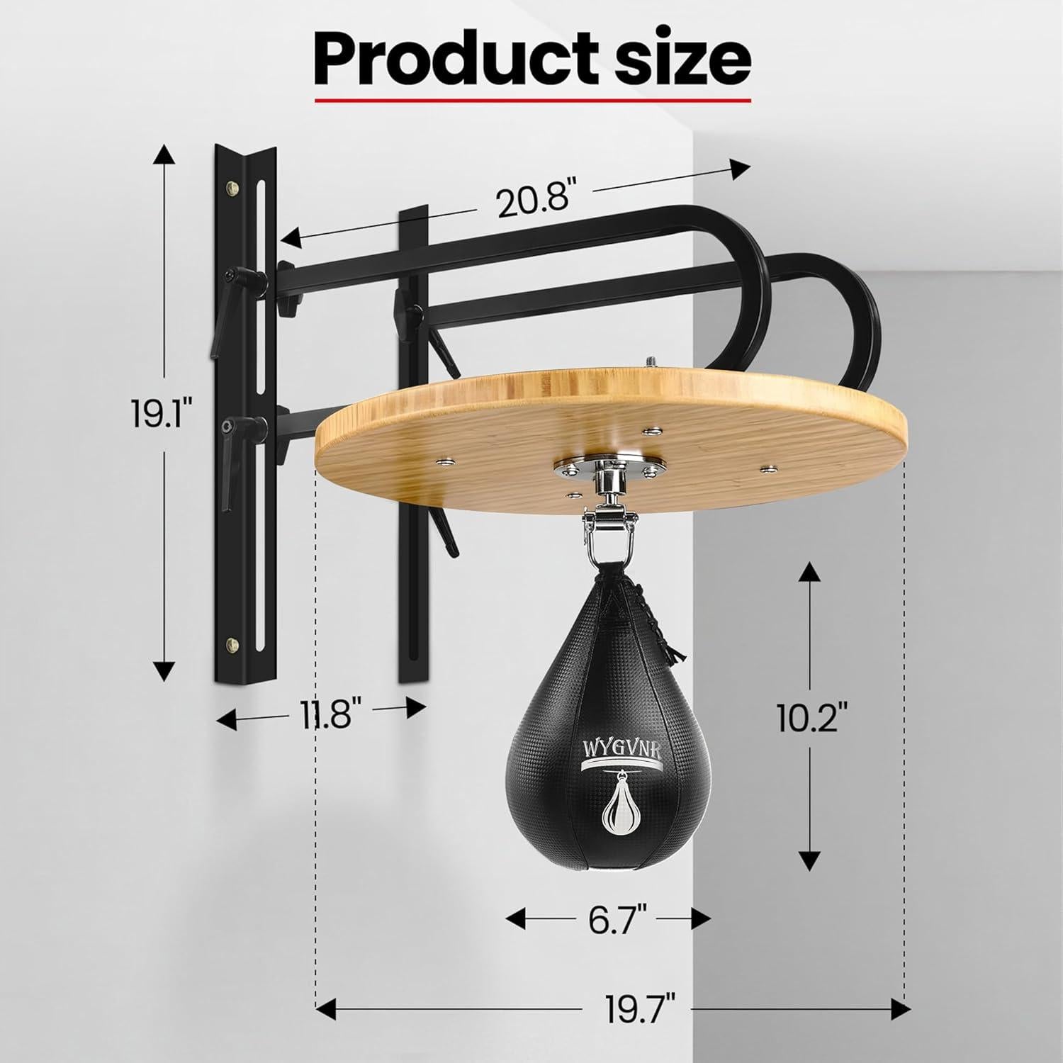 Kit Plataforma de Bolsa de Velocidad WYGVNR Ajustable 8.3kg