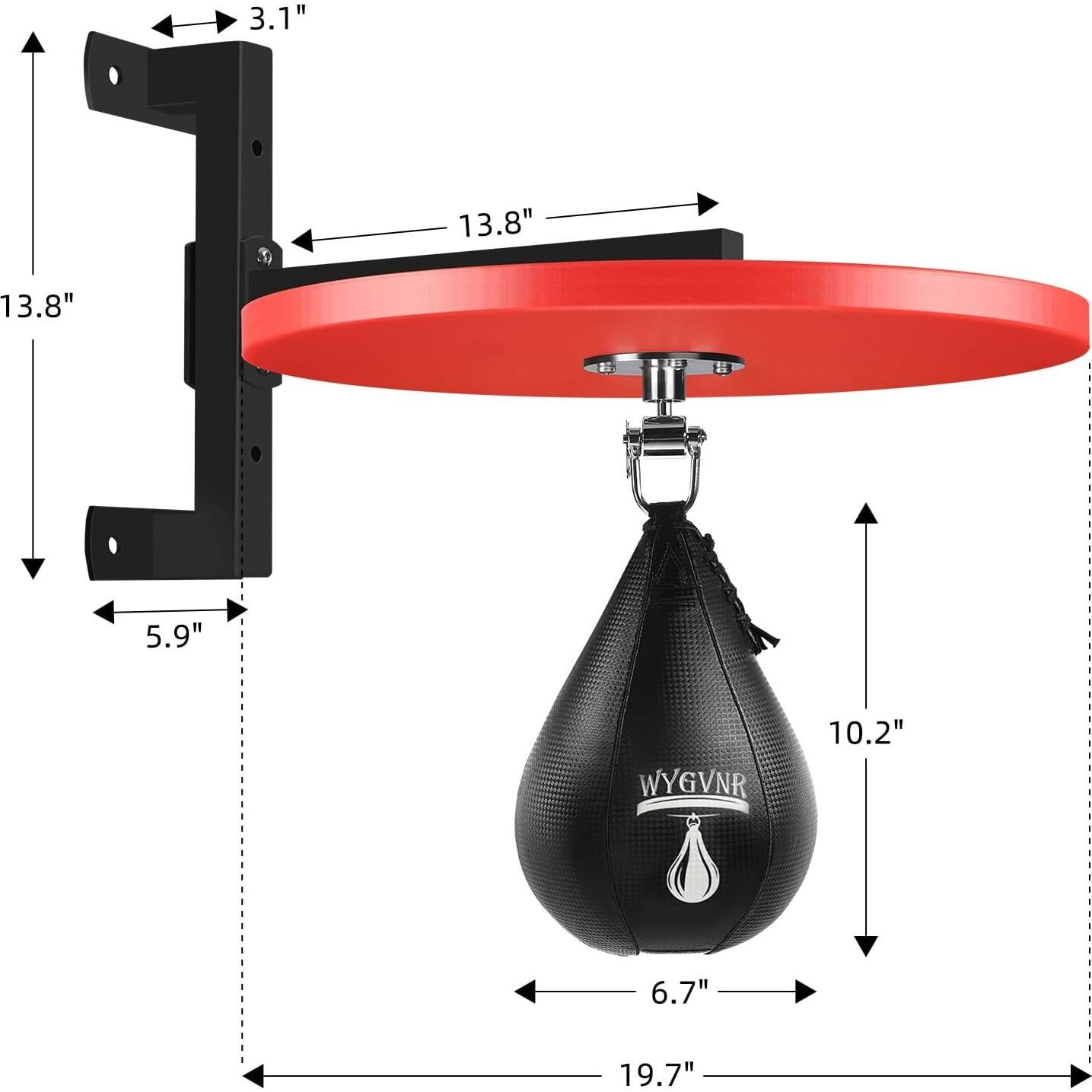 Plataforma de Saco de Velocidad WYGVNR con Giratorio Ajustable