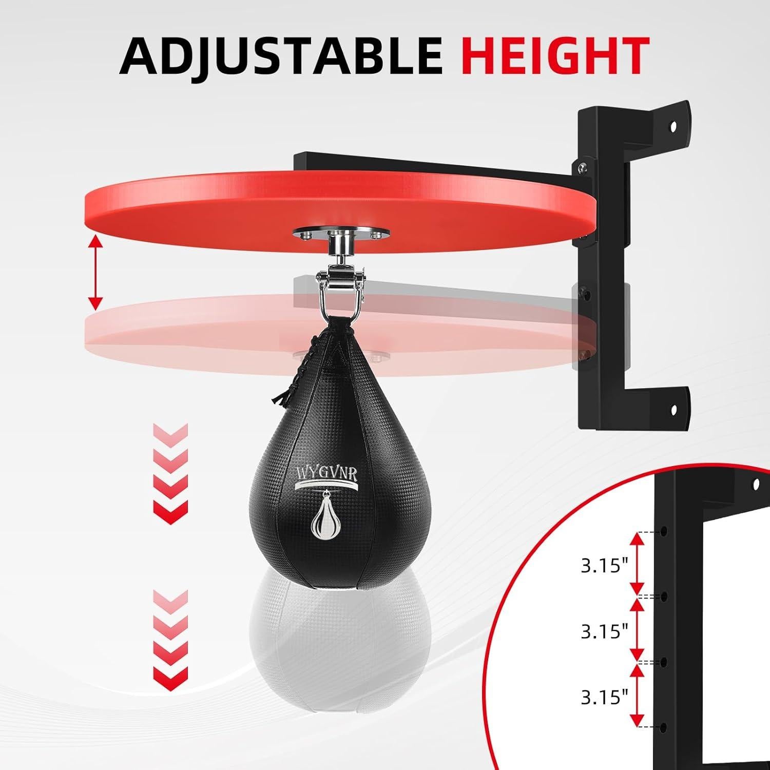 Plataforma de Saco de Velocidad WYGVNR con Giratorio Ajustable
