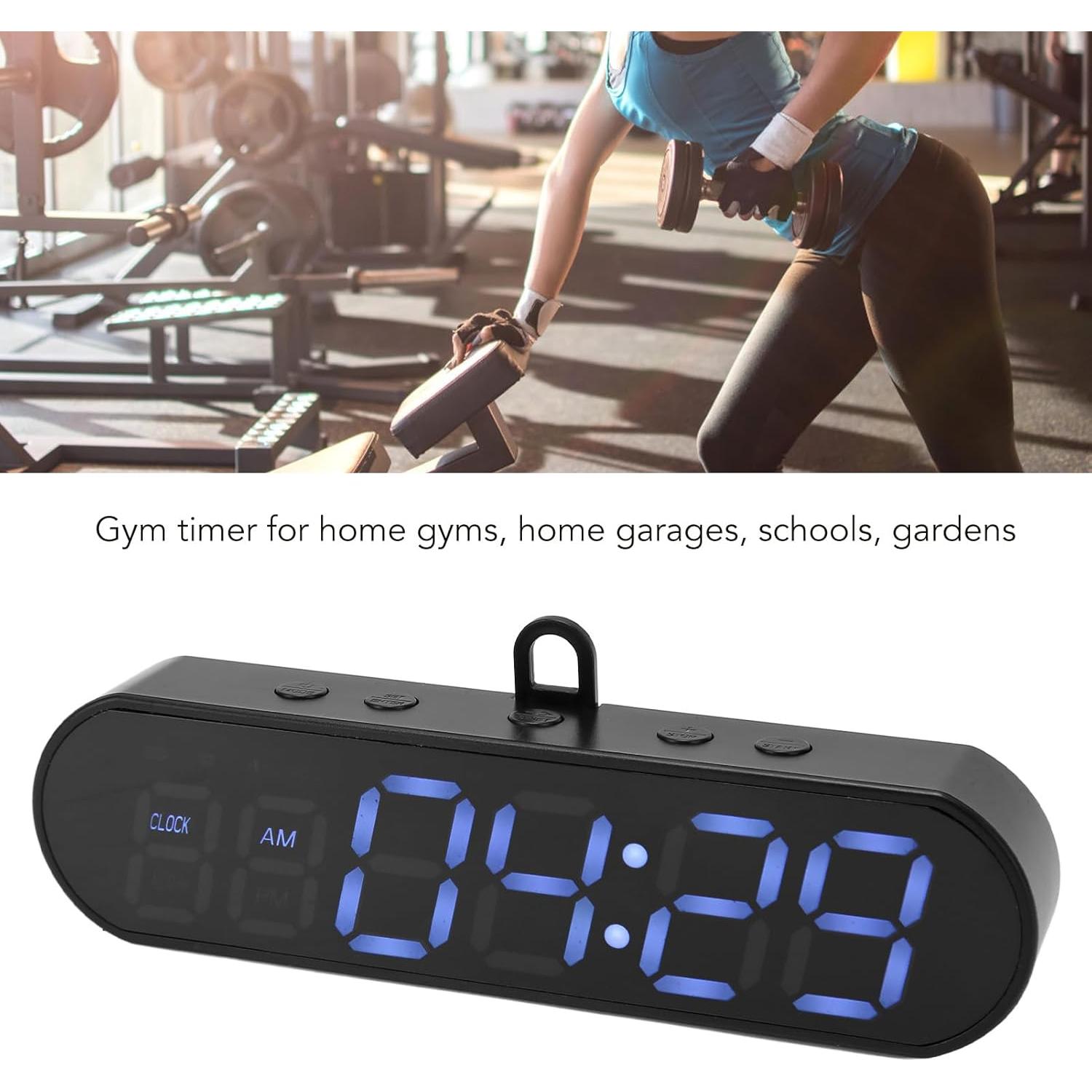 Temporizador de Gimnasio Portátil Banapoy, Cronómetro LED 1000mAh