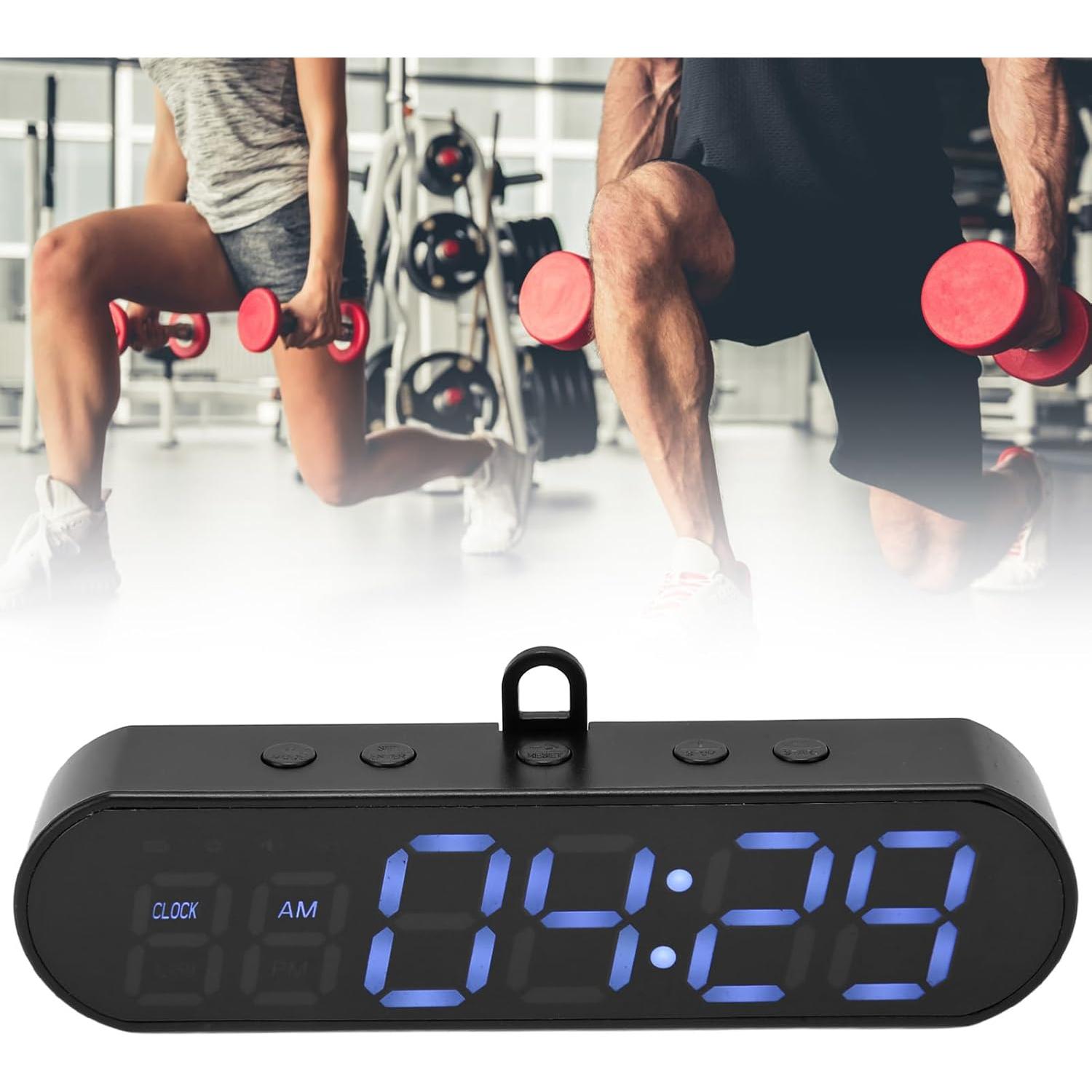 Temporizador de Gimnasio Portátil Banapoy, Cronómetro LED 1000mAh