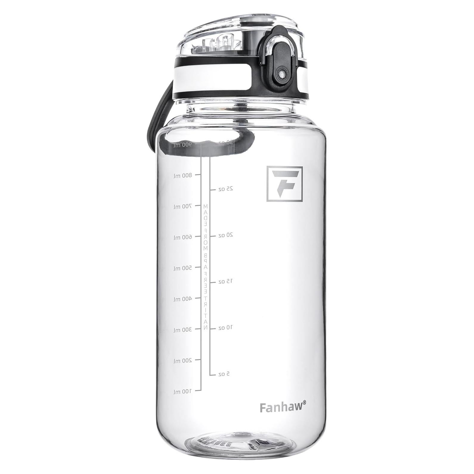 Botella de Agua Fanhaw 947ml Tritan Boca Ancha a Prueba de Fugas