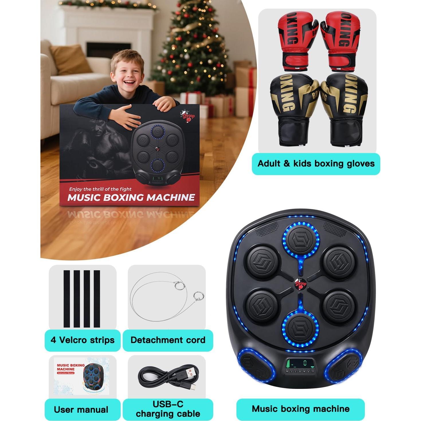 Máquina de Boxeo Musical Shroop 51.5x61.8cm Bluetooth