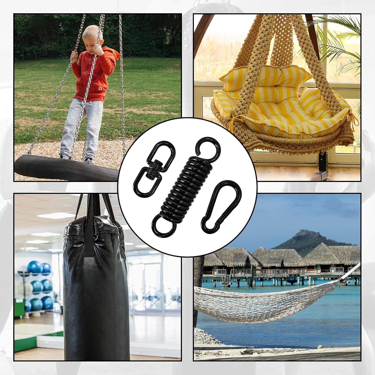 Kit de suspensión para saco de boxeo GLSJA con resorte y mosquetones