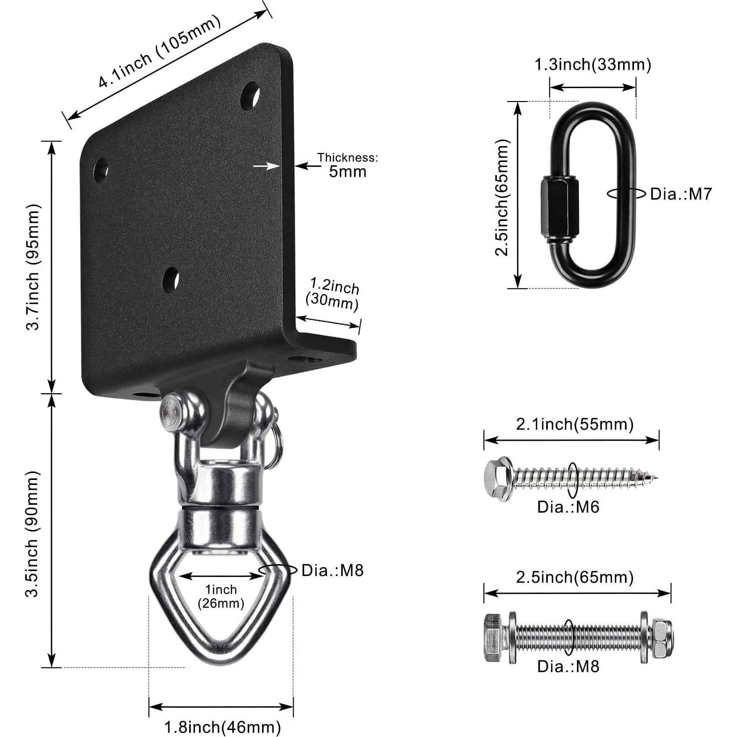 Soporte de Bolsa de Boxeo SELEWARE con Cojinetes 360° - Alta Resistencia