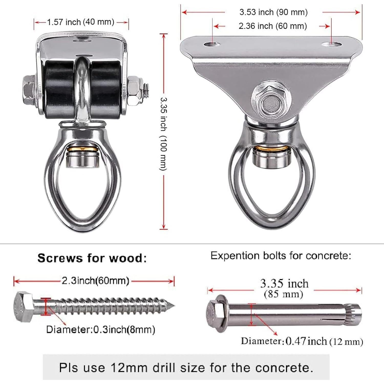 Soporte para Saco de Boxeo BeneLabel con Rotación 360°