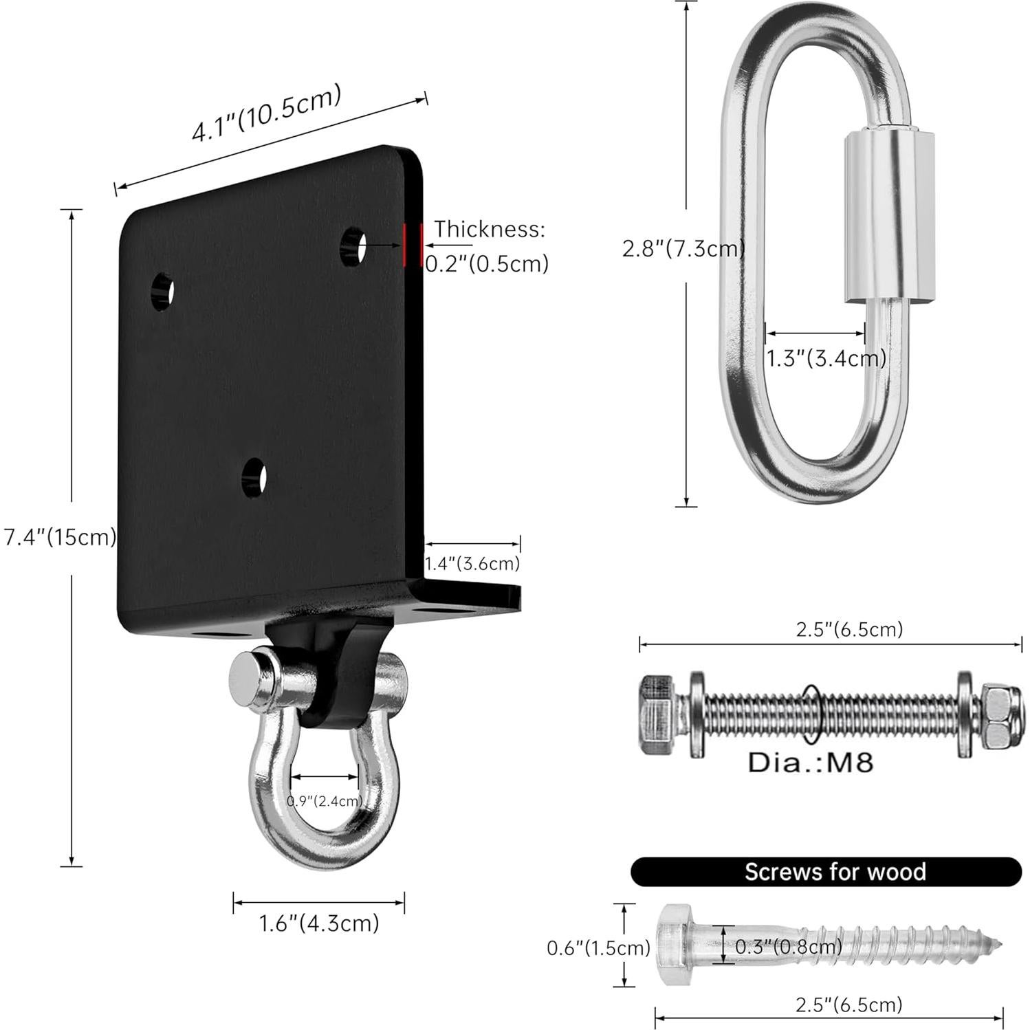 Soporte para Bolsa de Boxeo VivaZen con Rotación 180° - 317.5 kg