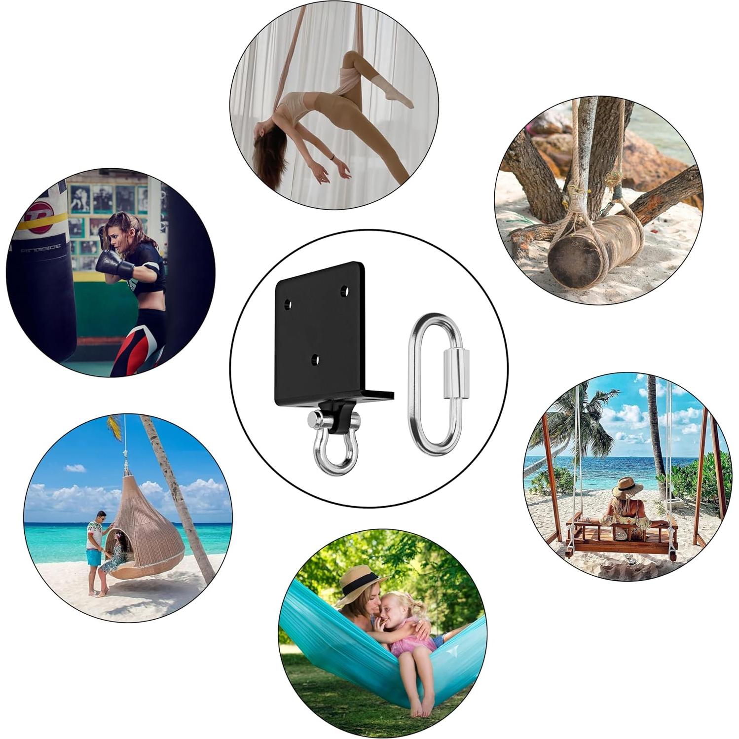 Soporte para Bolsa de Boxeo VivaZen con Rotación 180° - 317.5 kg