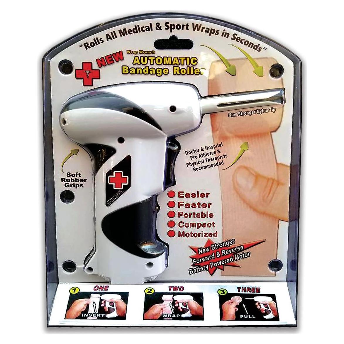 Llave de Envoltura Profesional - Rodillo para Vendajes Médicos y Deportivos