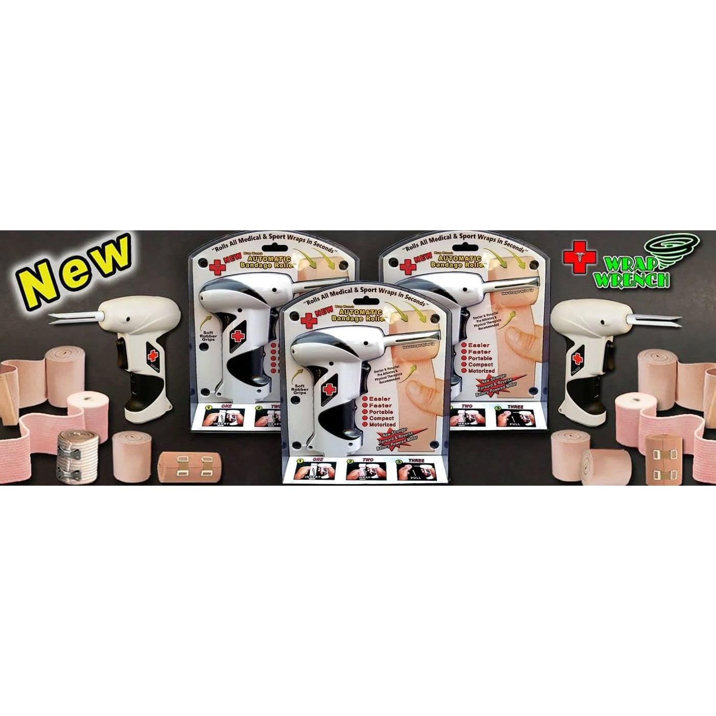 Llave de Envoltura Profesional - Rodillo para Vendajes Médicos y Deportivos