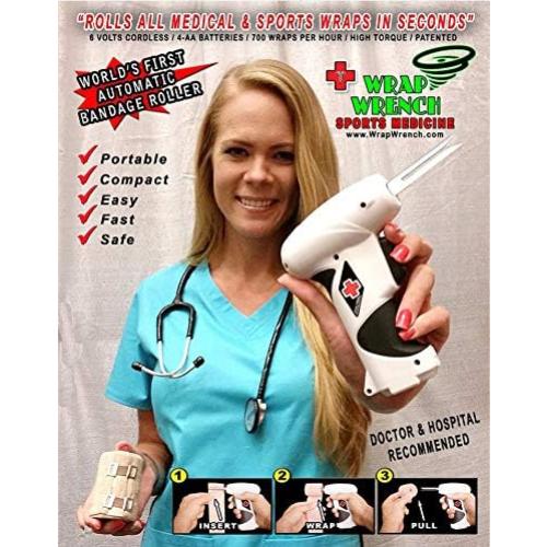 Llave de Envoltura Profesional - Rodillo para Vendajes Médicos y Deportivos