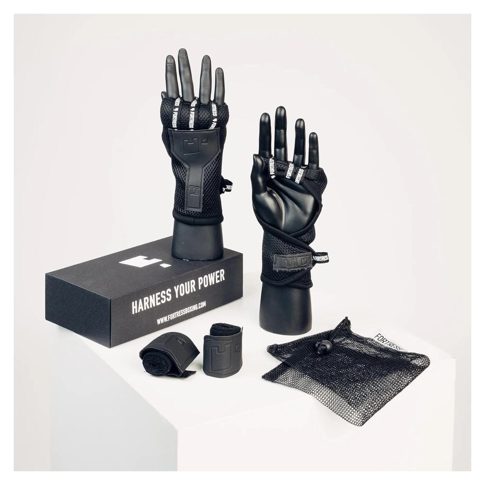 Vendajes de Mano Fortress Boxing T.6 Junior 9-14 Años Negro