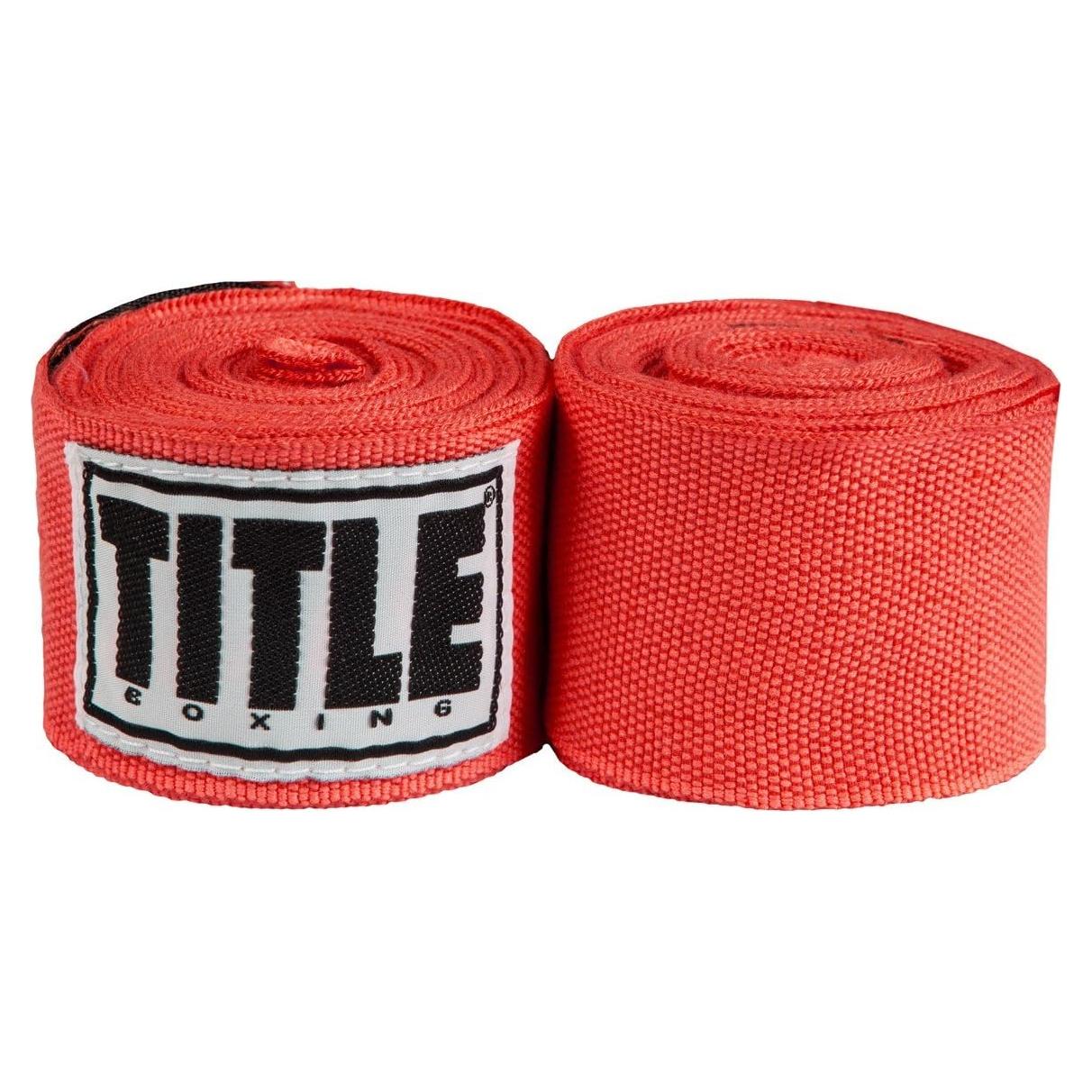 Envolturas de Mano Elásticas Title Boxing Rojas 457 cm