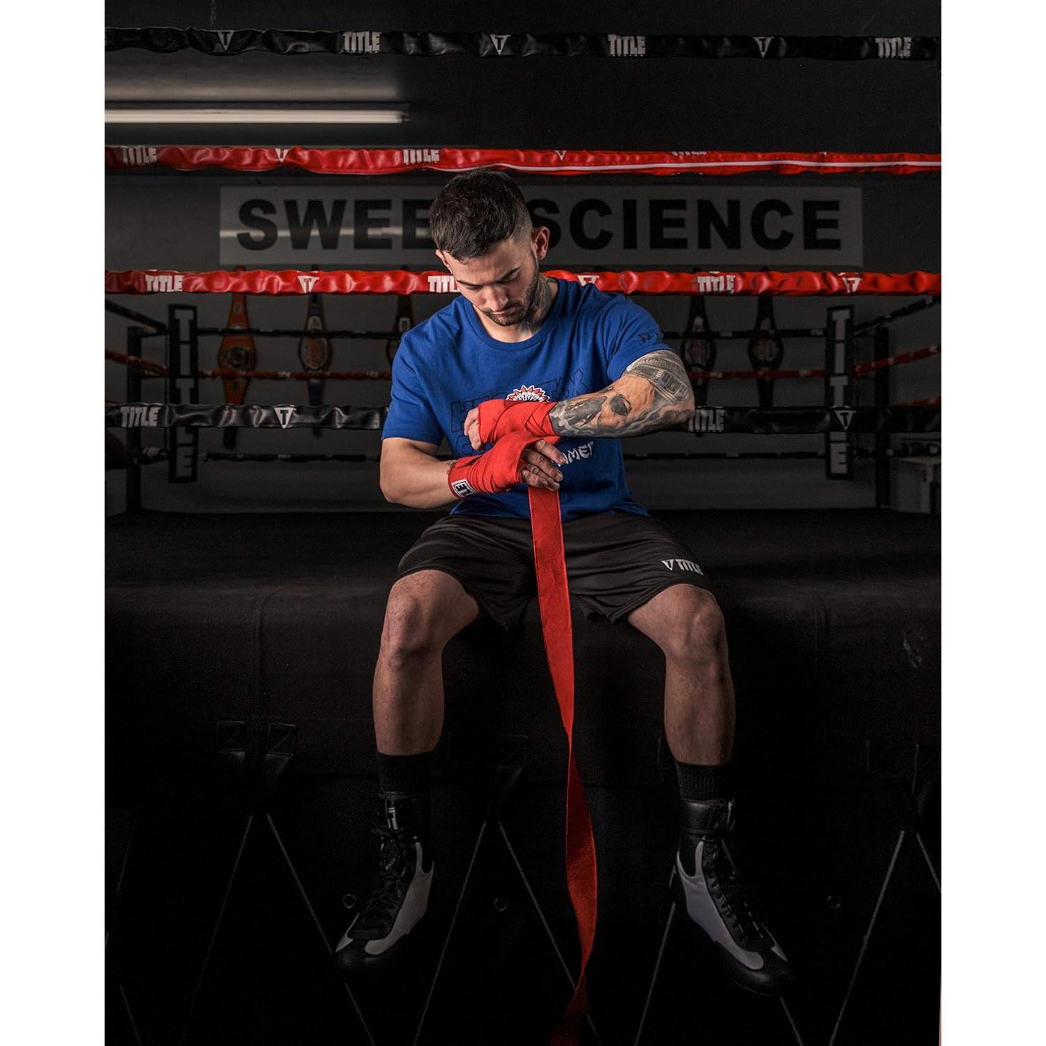 Envolturas de Mano Elásticas Title Boxing Rojas 457 cm