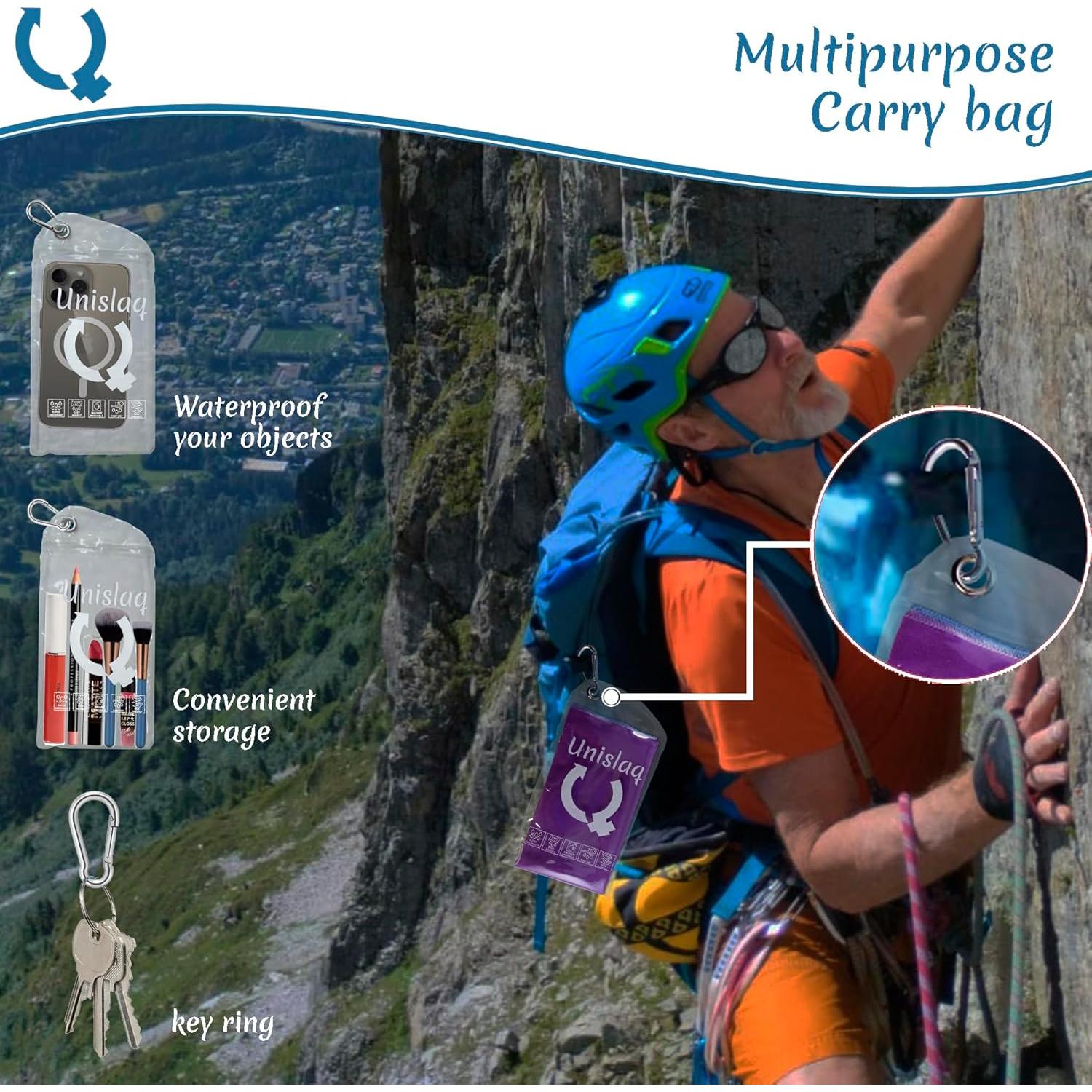 Toalla de Microfibra UNISLAQ 30x80 cm Ultra Absorbente Púrpura