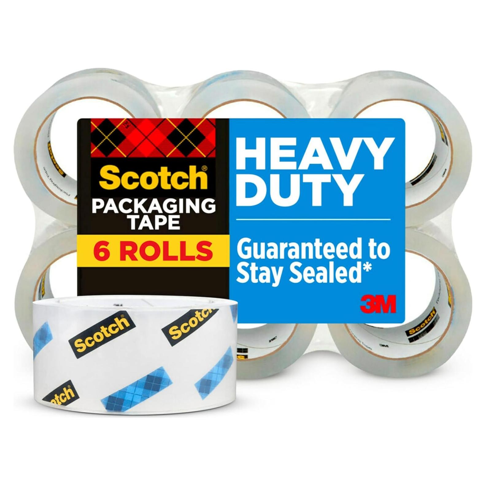 Cinta de Embalaje Scotch Alta Resistencia 6 Rollos 4.78 cm x 50 m