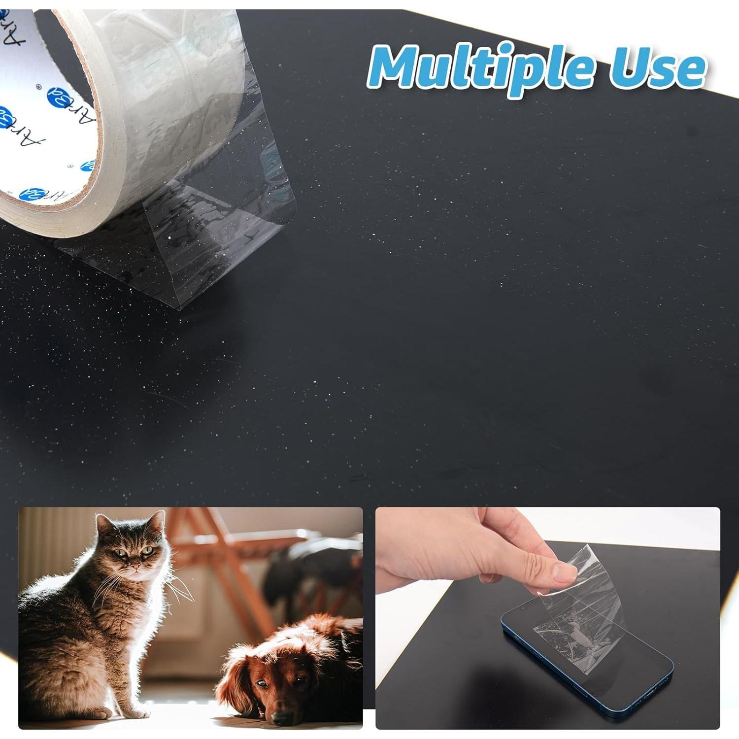 Cinta de Sellado Art3d 6 Rollos 50.29 m 2 mil Transparente