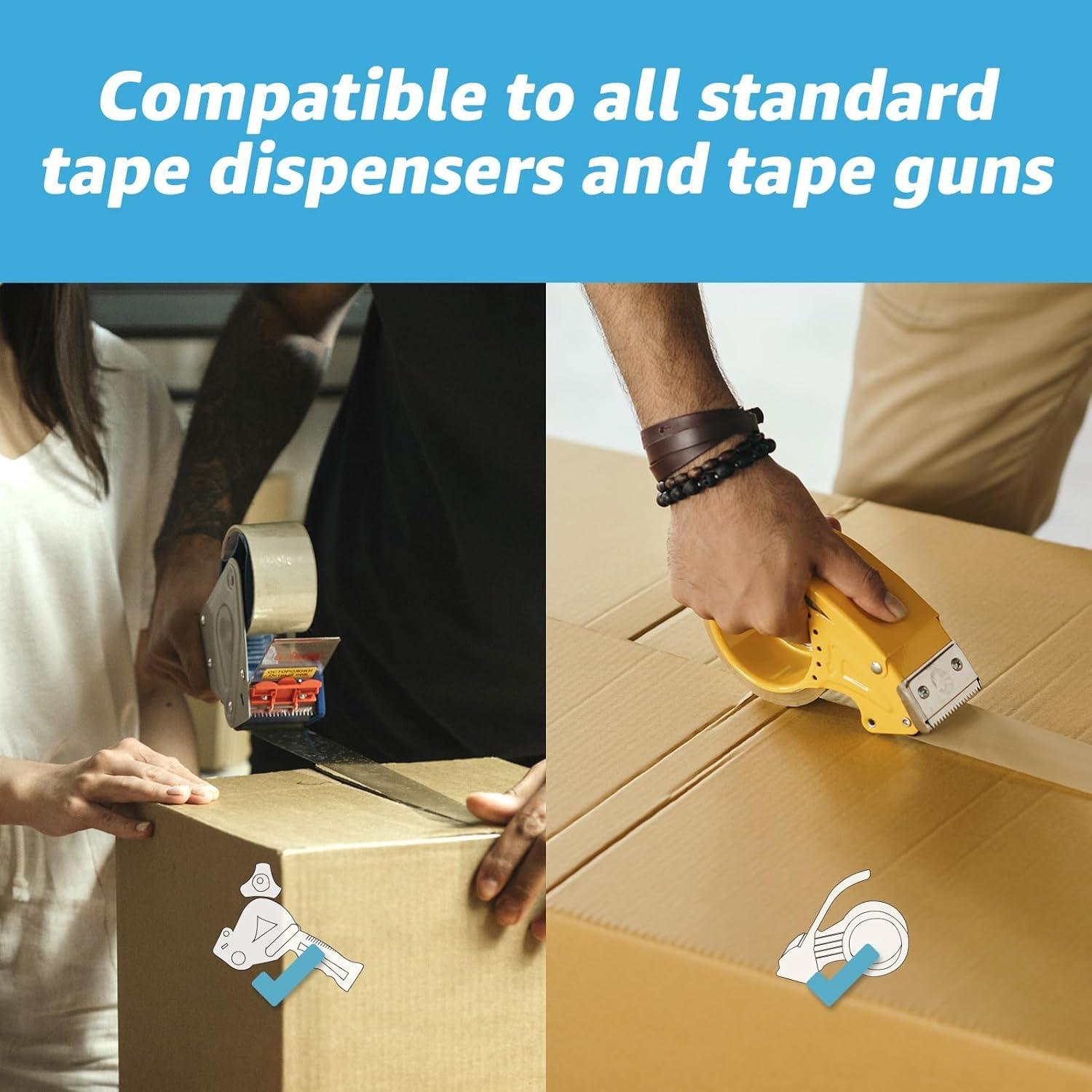 Cinta de Sellado Art3d 6 Rollos 50.29 m 2 mil Transparente