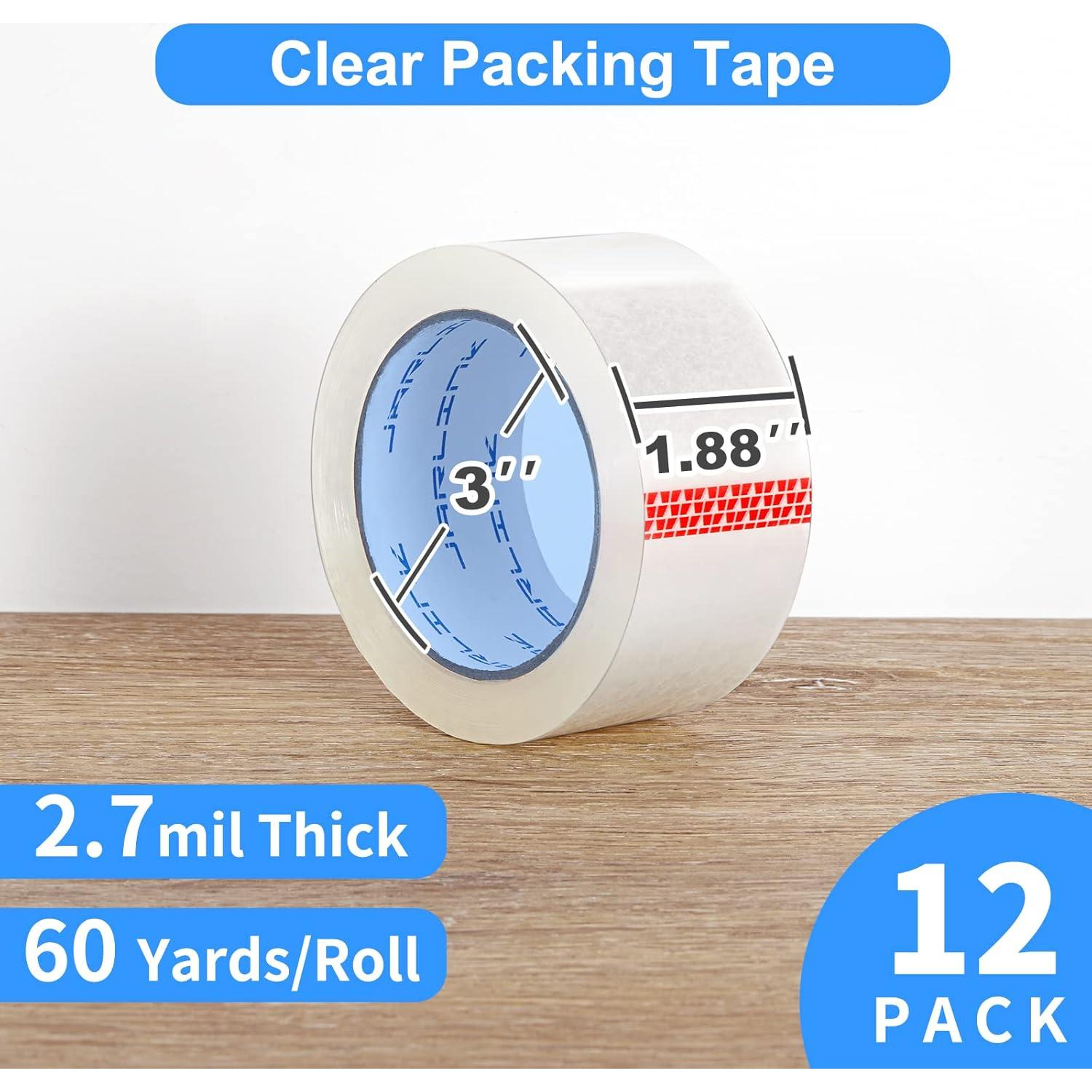 Cinta de Embalaje Transparente JARLINK 12 Rollos 55 m