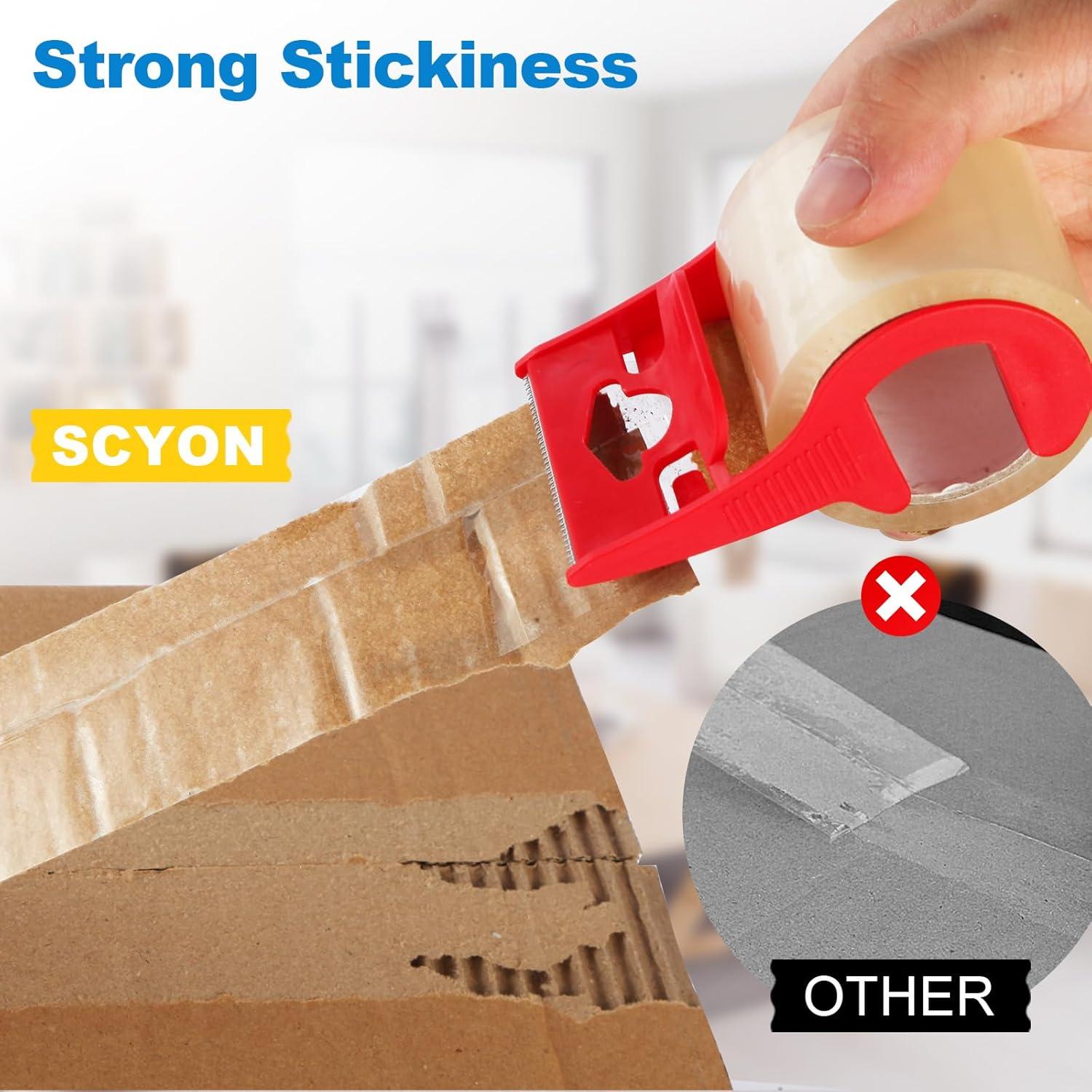 Cinta de Embalaje Transparente SCYON 3 Rollos 4.78 cm x 20 m