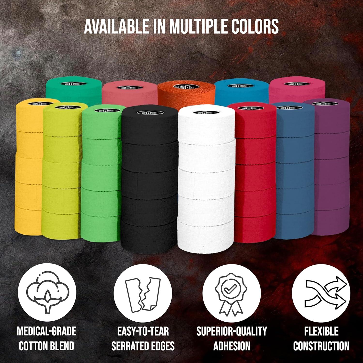 Cinta de Kinesiología Ringside 1" Algodón Adhesivo 15 Rollos