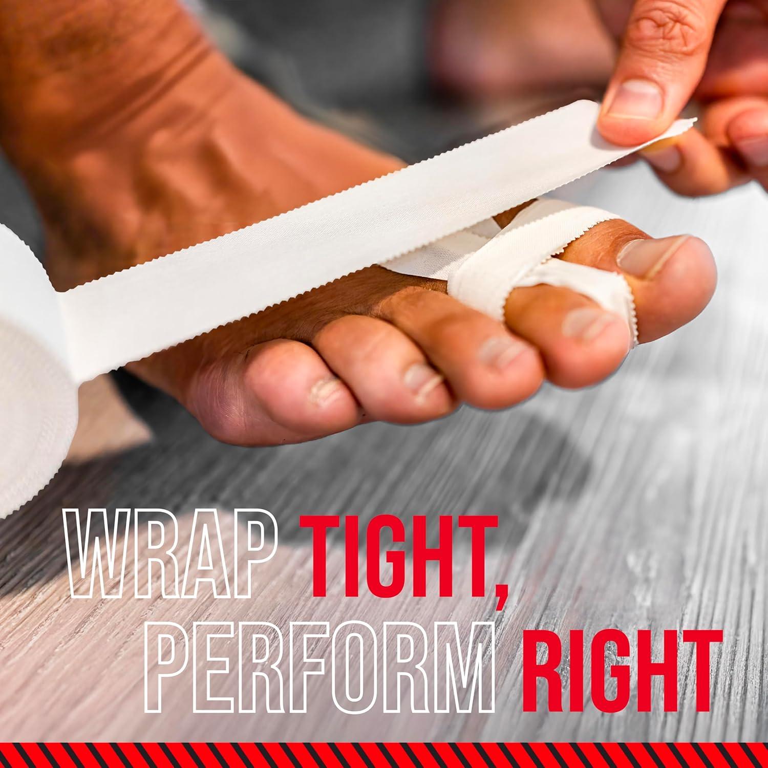 Cinta de Kinesiología Ringside 1" Algodón Adhesivo 15 Rollos