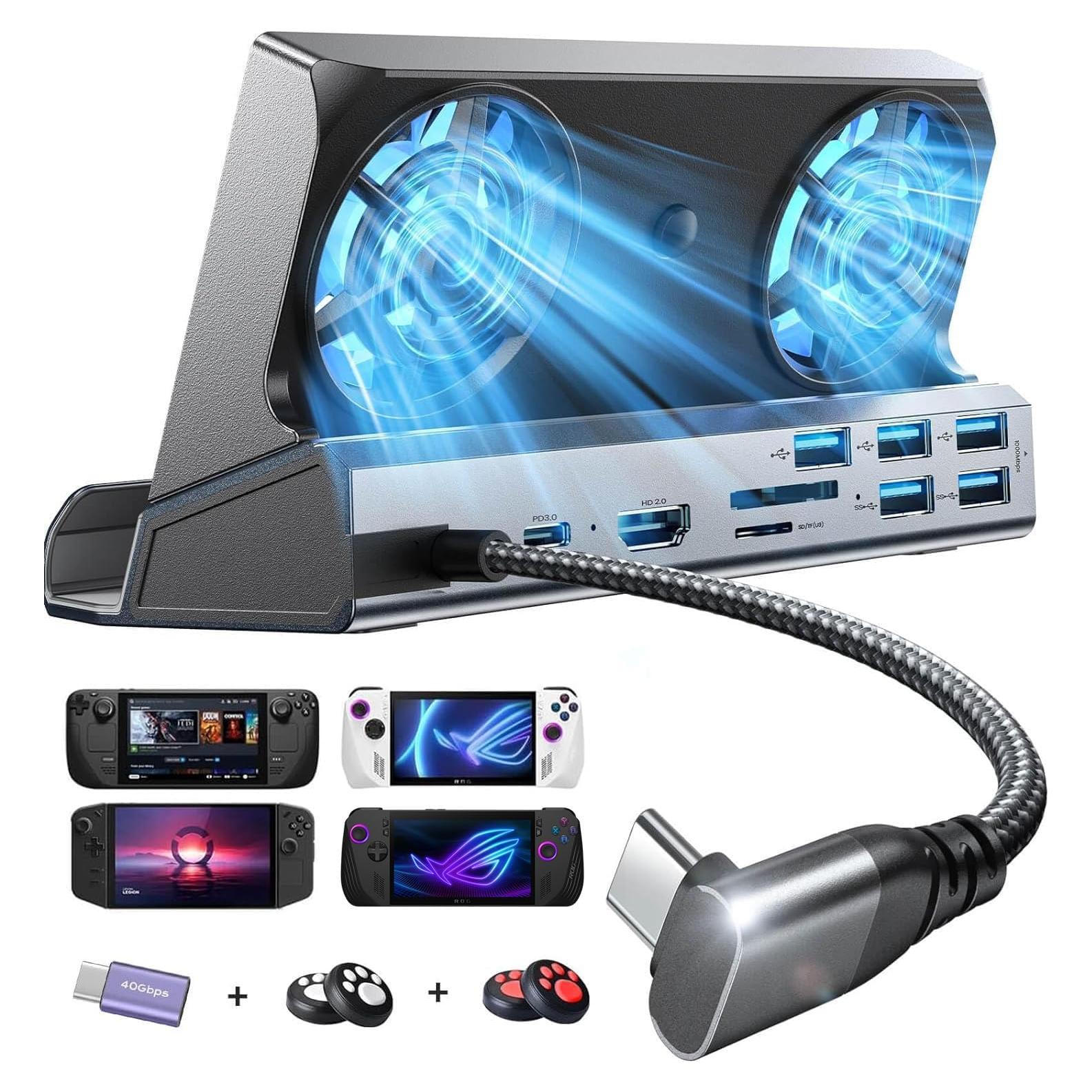 LISEN Estación de Acoplamiento 10-en-1 para Steam Deck OLED