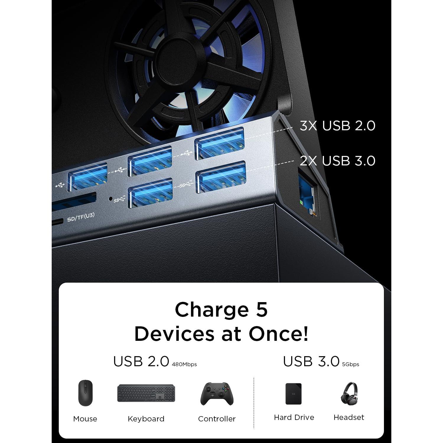 LISEN Estación de Acoplamiento 10-en-1 para Steam Deck OLED