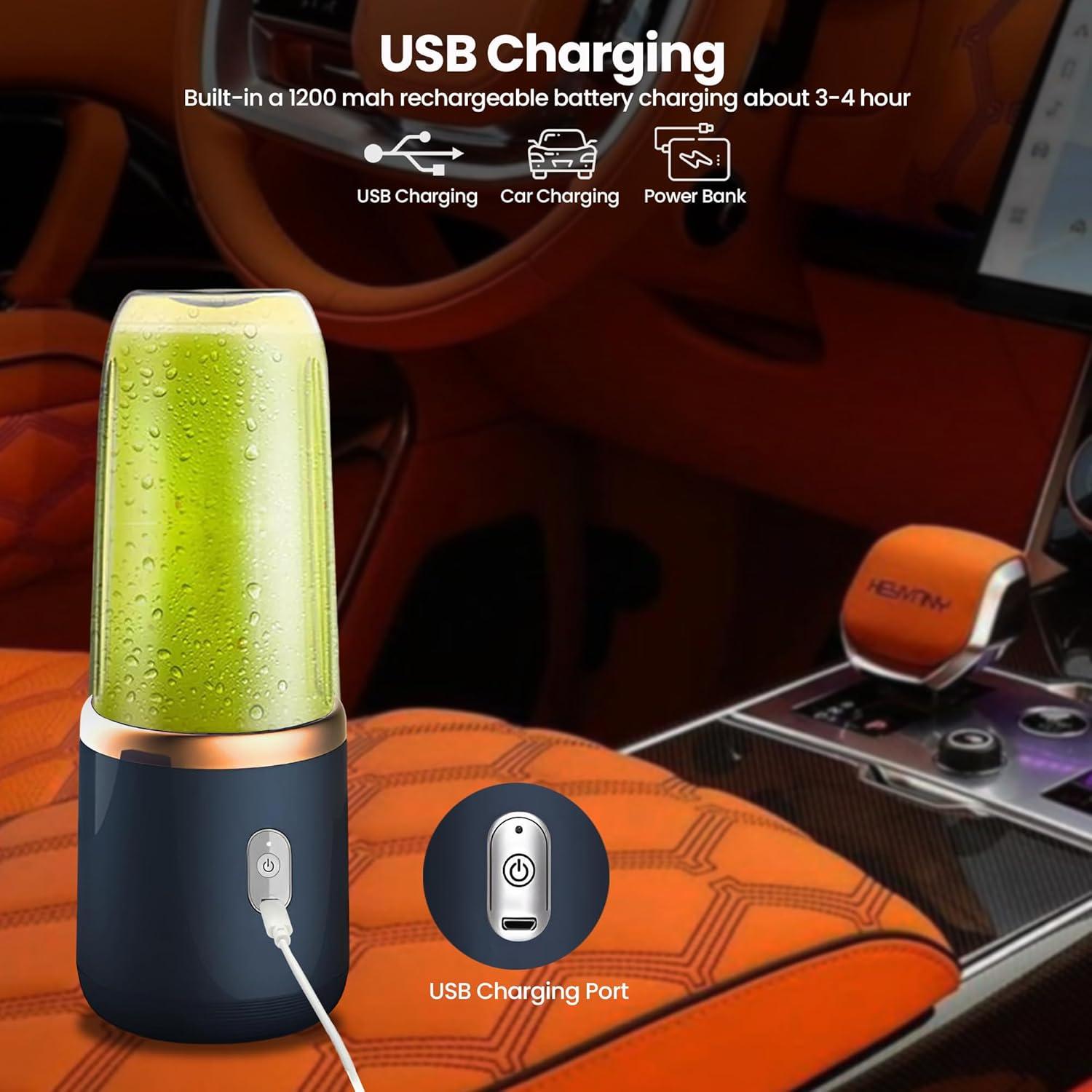 Licuadora Portátil Regalosonline 400 ml USB Acero Inoxidable