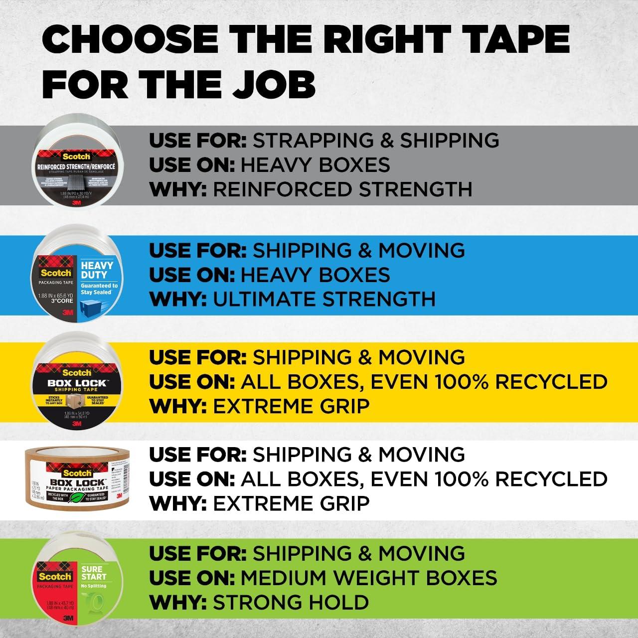 Cinta de embalaje Scotch Strapping 48 mm x 9.14 m 36/caja