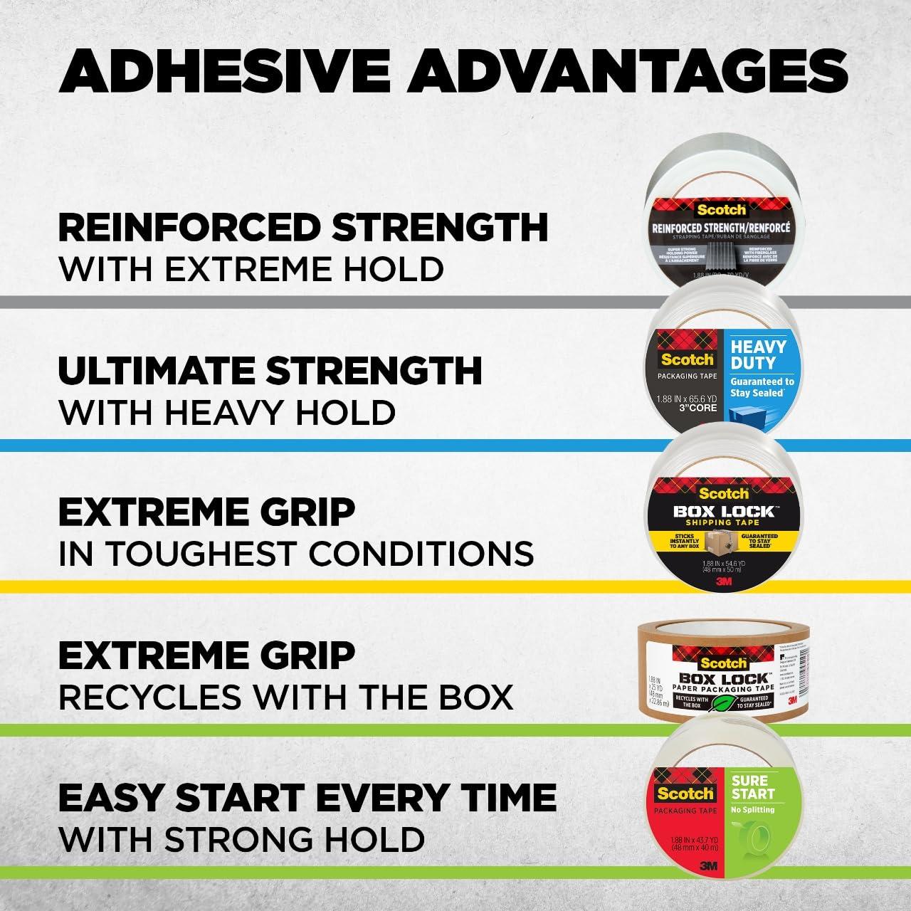 Cinta de embalaje Scotch Strapping 48 mm x 9.14 m 36/caja