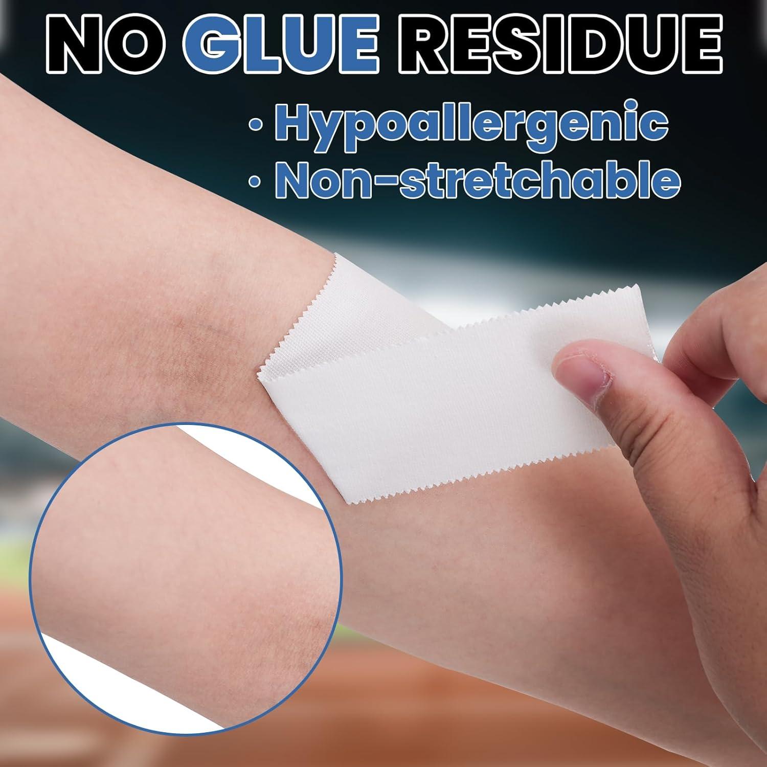 Paquete de 8 Cintas Atléticas Blancas Nuitpy 3.81cm x 7m