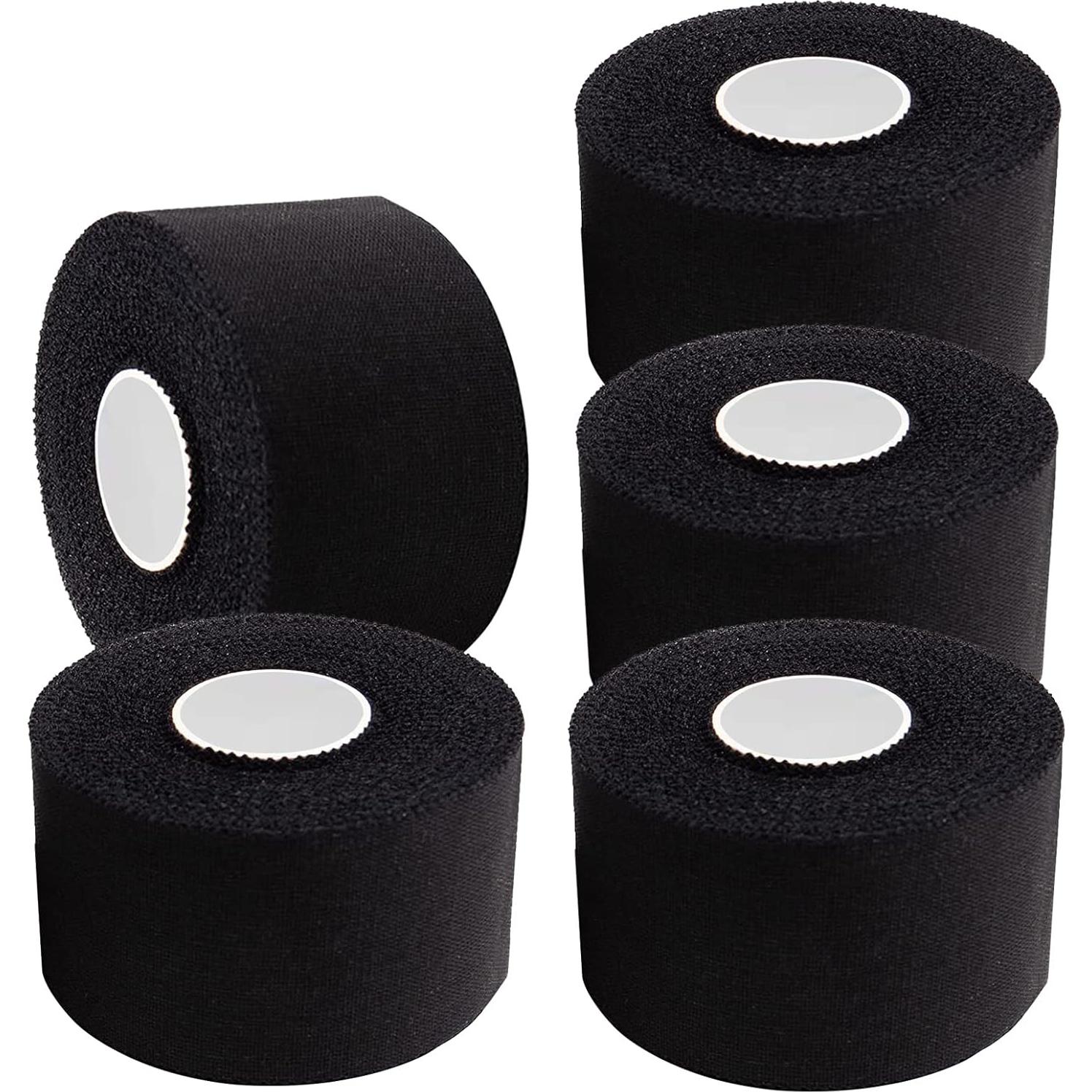 Cinta Atlética Negra ADMITRY - Paquete de 5 Rollos 3.81cm x 9.14m