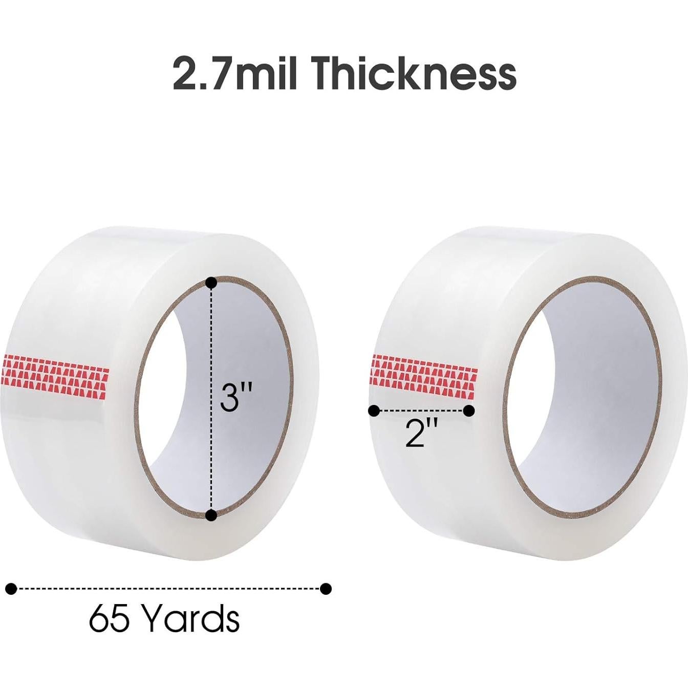 Cinta de Embalaje Transparente Pacific Mailer 2" Ancho 65 Yds